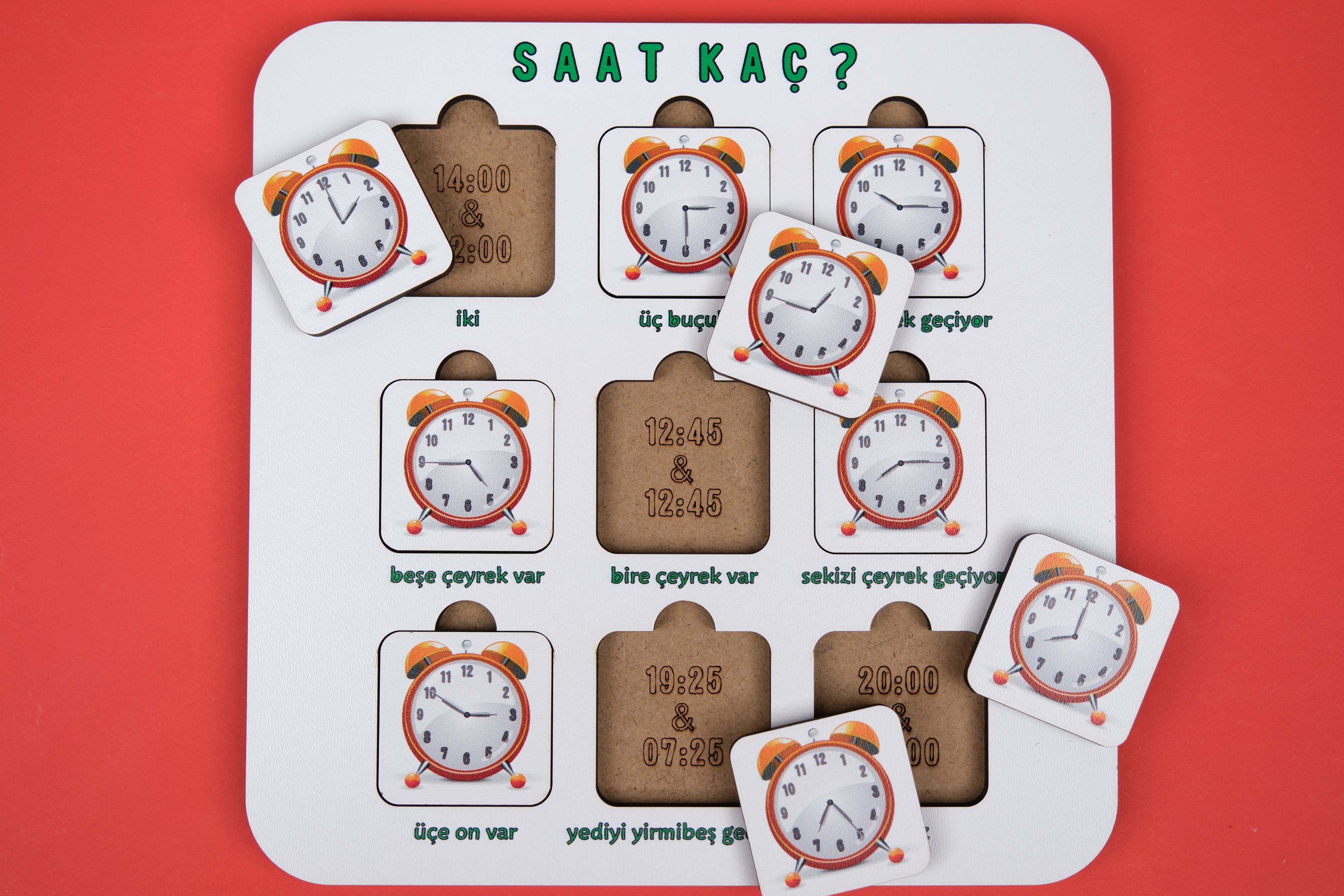 SAAT KAÇ? | SAATLERİ ÖĞRETEN PUZZLE