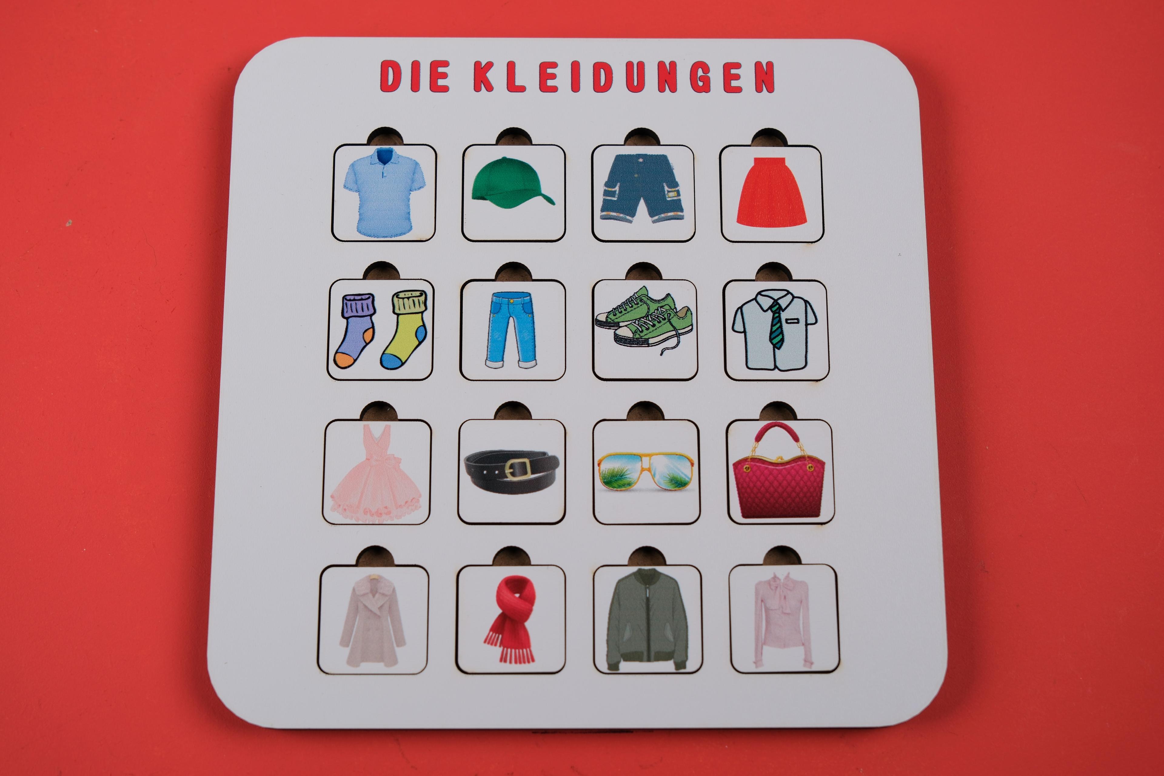 DIE KLEIDUNG (GİYİM) | ALMANCA ÖĞRETEN PUZZLE