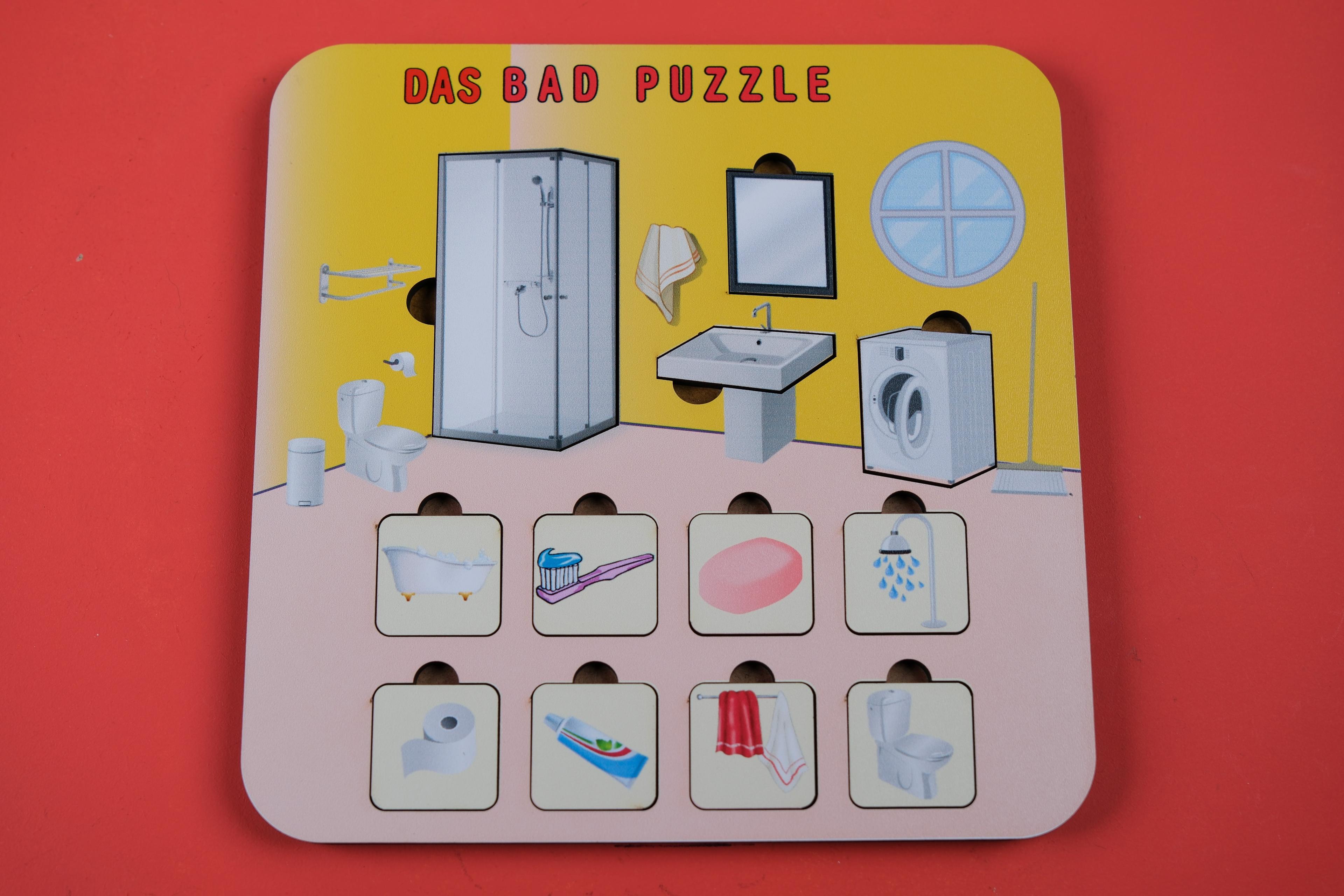 DAS BAD (BANYO) | ALMANCA ÖĞRETEN PUZZLE