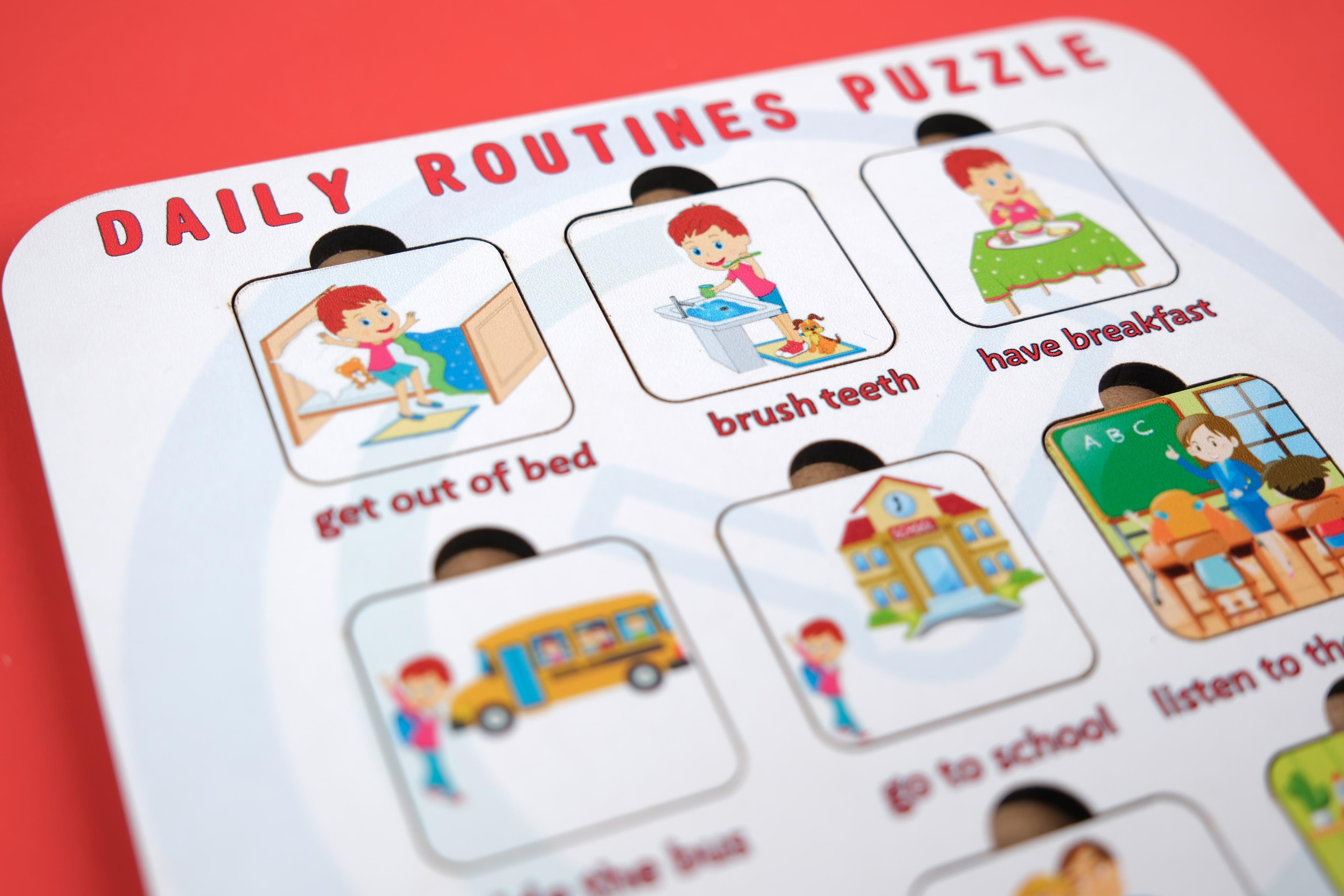 DAILY ROUTINES (GÜNLÜK RUTİNLER) | İNGİLİZCE ÖĞRETEN PUZZLE