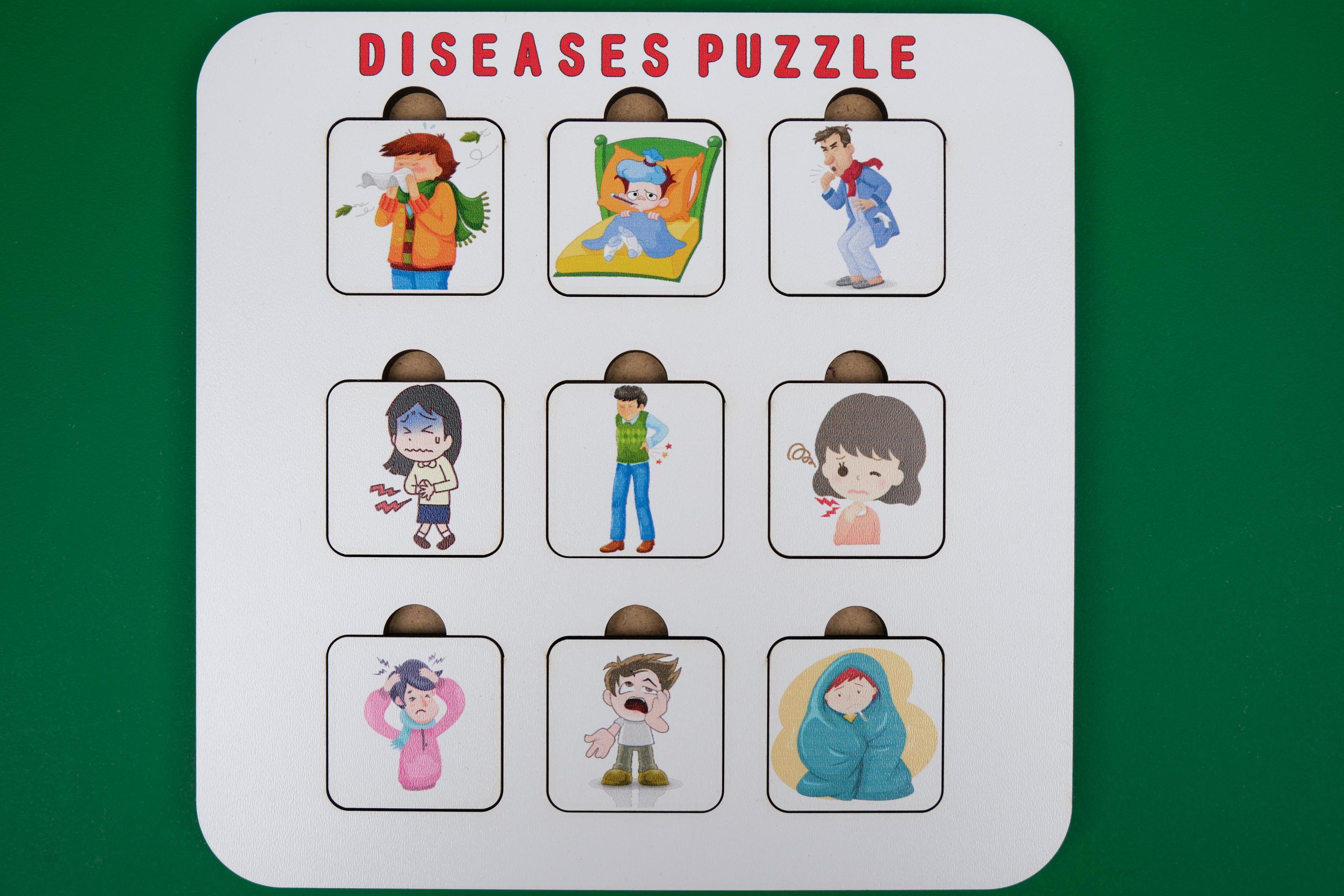 DISEASES (HASTALIKLAR) | İNGİLİZCE ÖĞRETEN PUZZLE