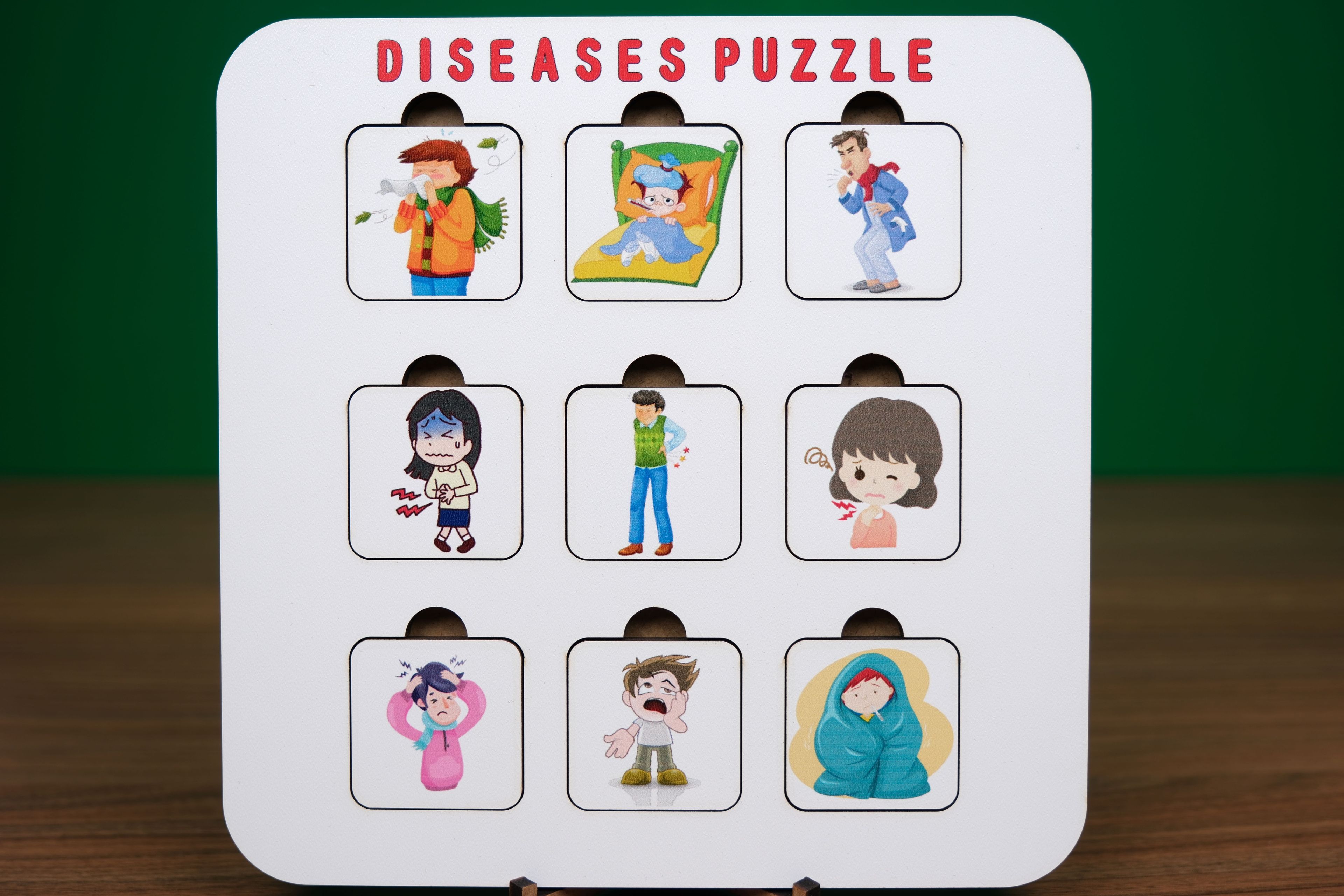 DISEASES (HASTALIKLAR) | İNGİLİZCE ÖĞRETEN PUZZLE