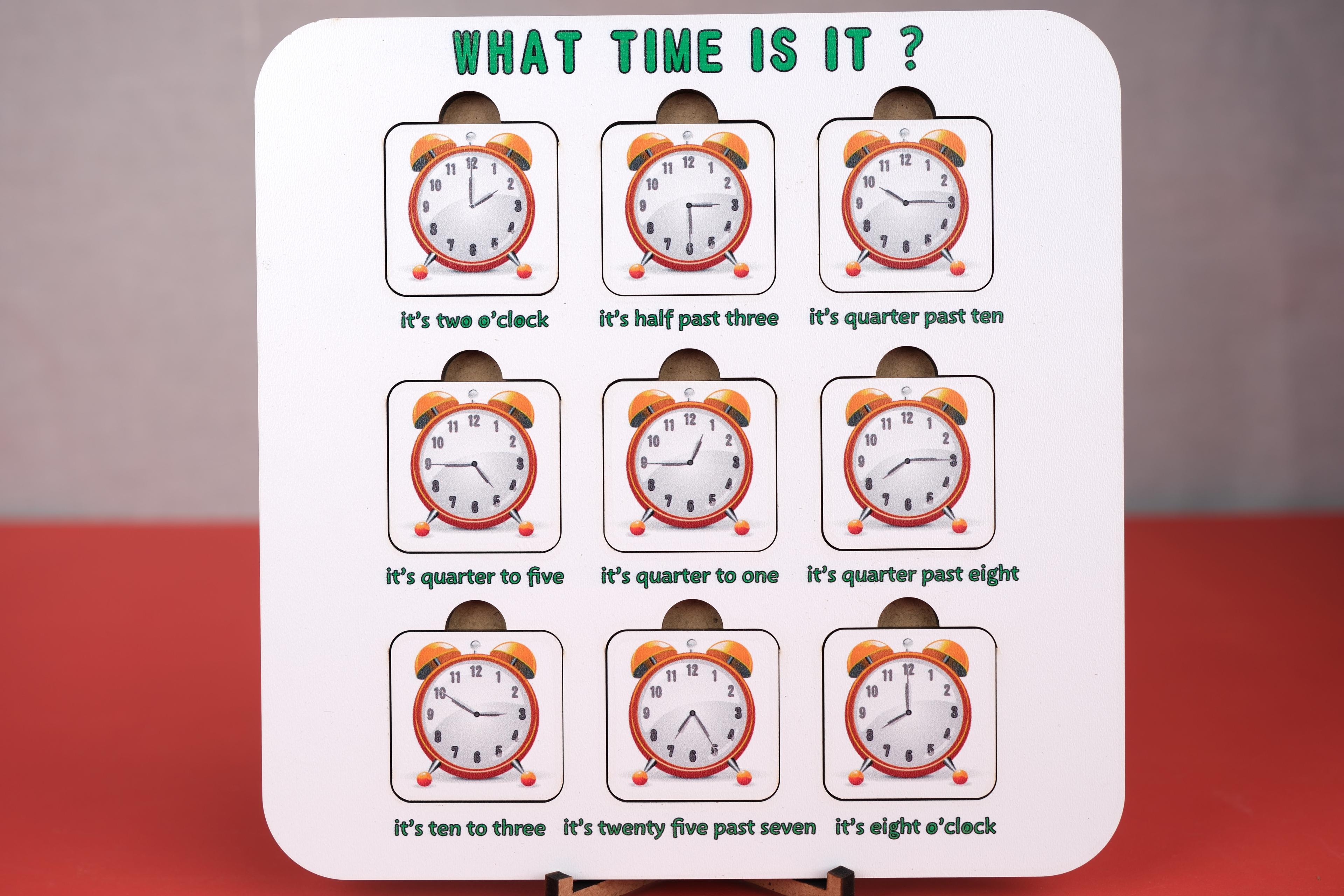 WHAT TIME IS IT ? PUZZLE