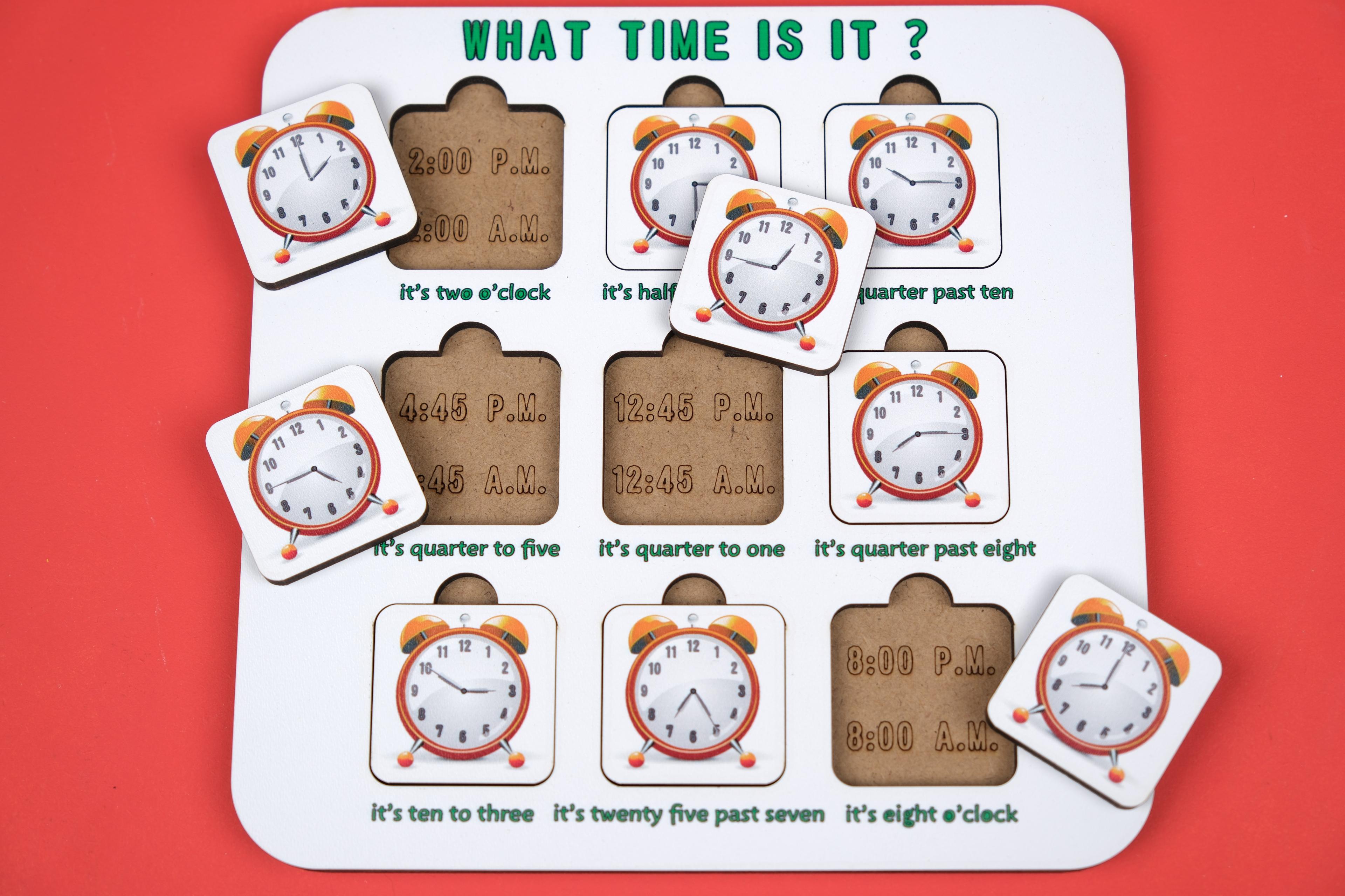 WHAT TIME IS IT ? PUZZLE