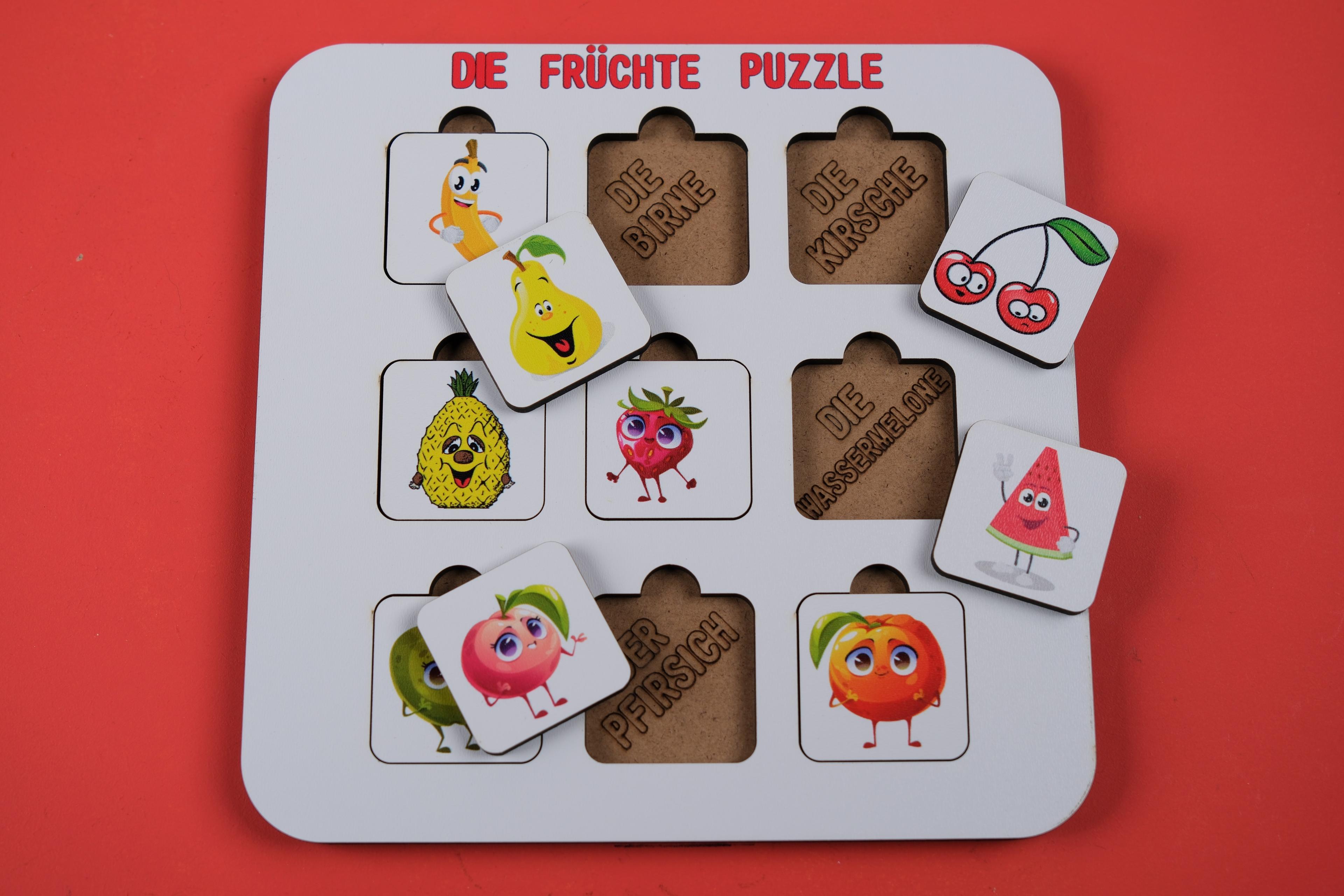 DIE FRÜCHTE (MEYVELER) | ALMANCA ÖĞRETEN PUZZLE