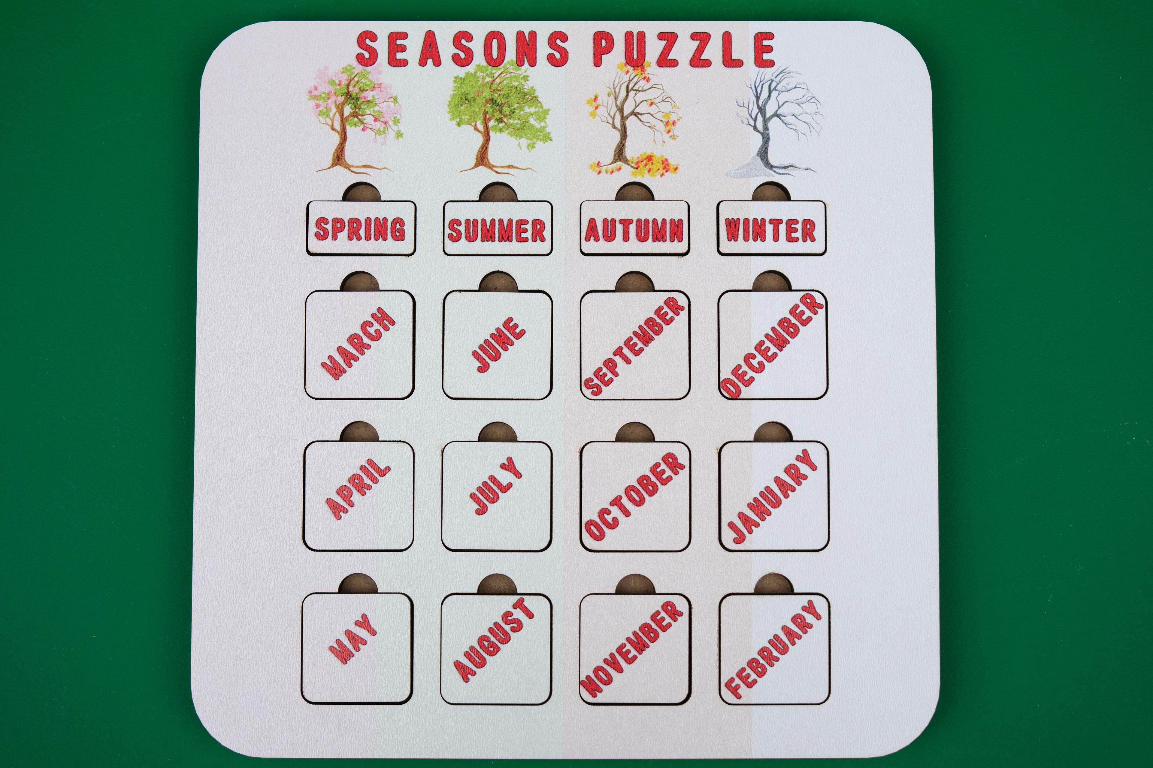 SEASONS (MEVSİMLER) | İNGİLİZCE ÖĞRETEN PUZZLE