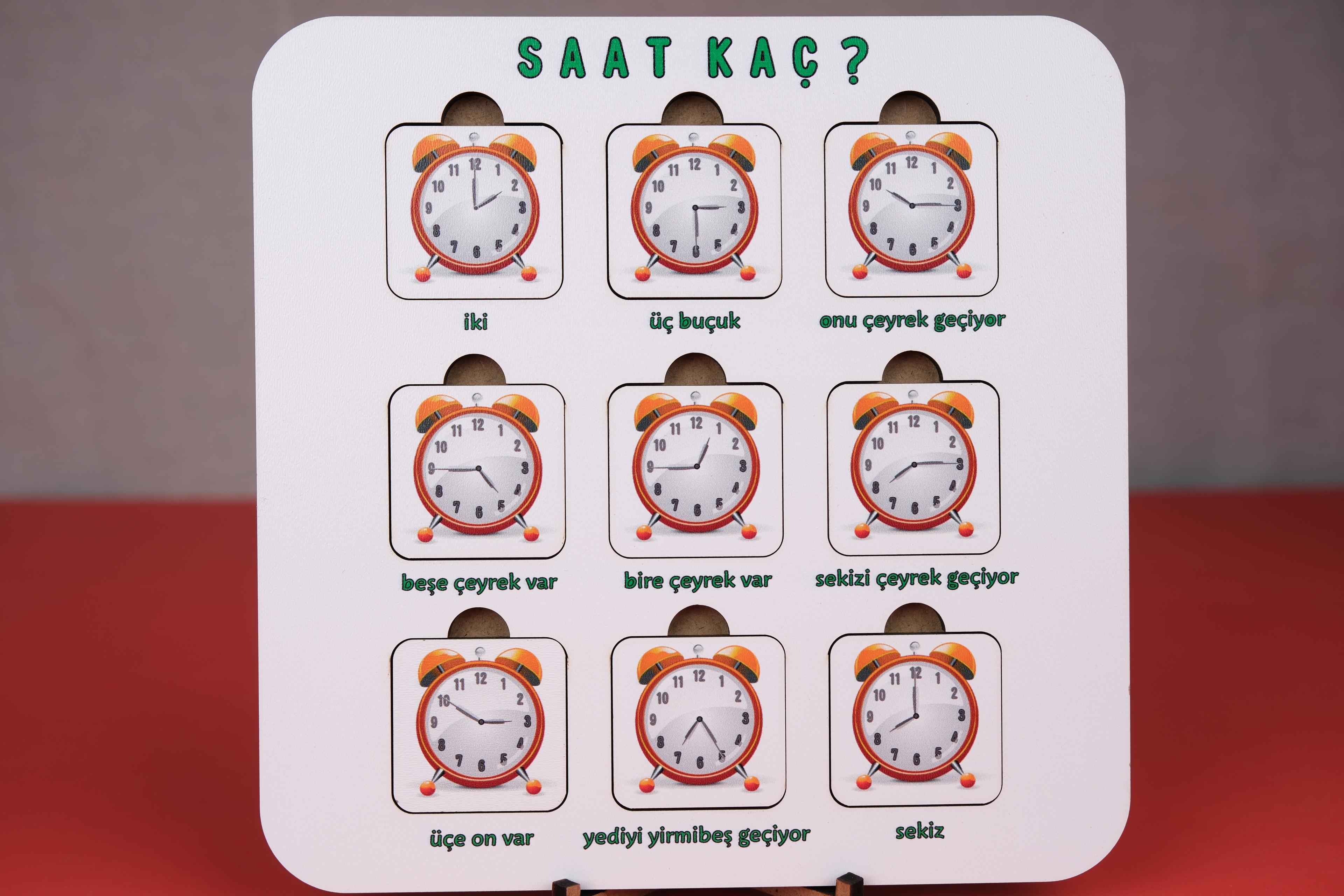 SAAT KAÇ? | SAATLERİ ÖĞRETEN PUZZLE