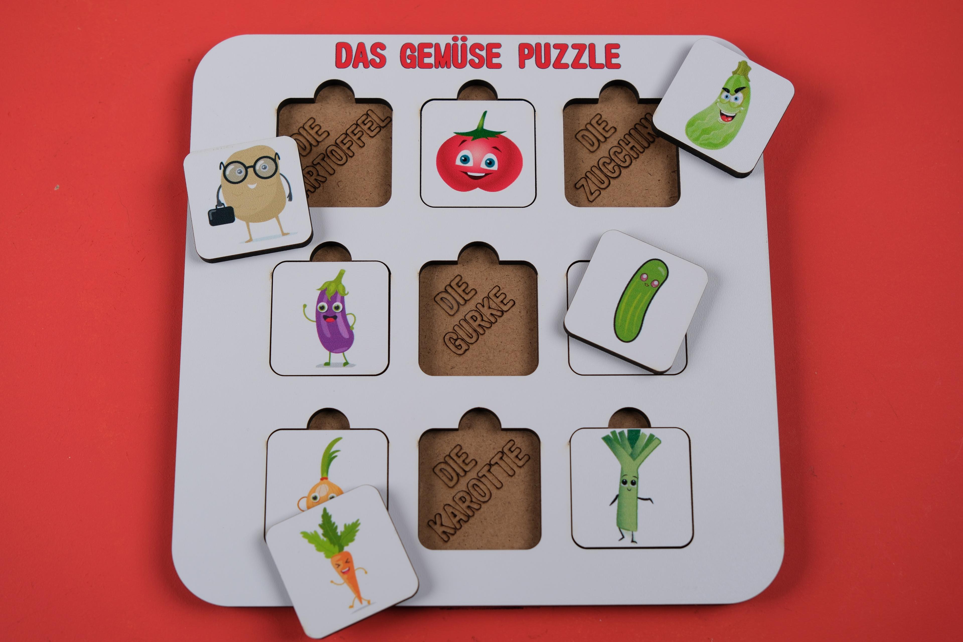 DAS GEMÜSE (SEBZELER) | ALMANCA ÖĞRETEN PUZZLE