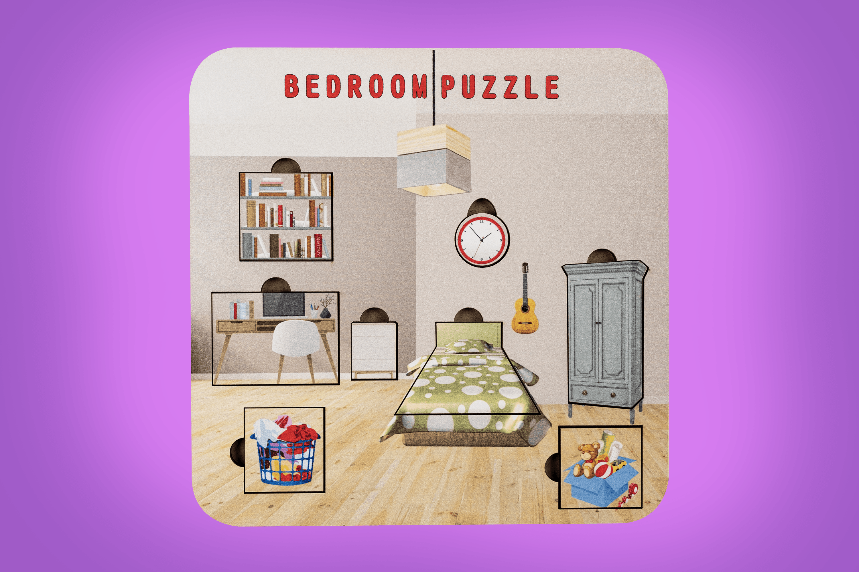 BEDROOM (YATAK ODASI) | İNGİLİZCE ÖĞRETEN PUZZLE