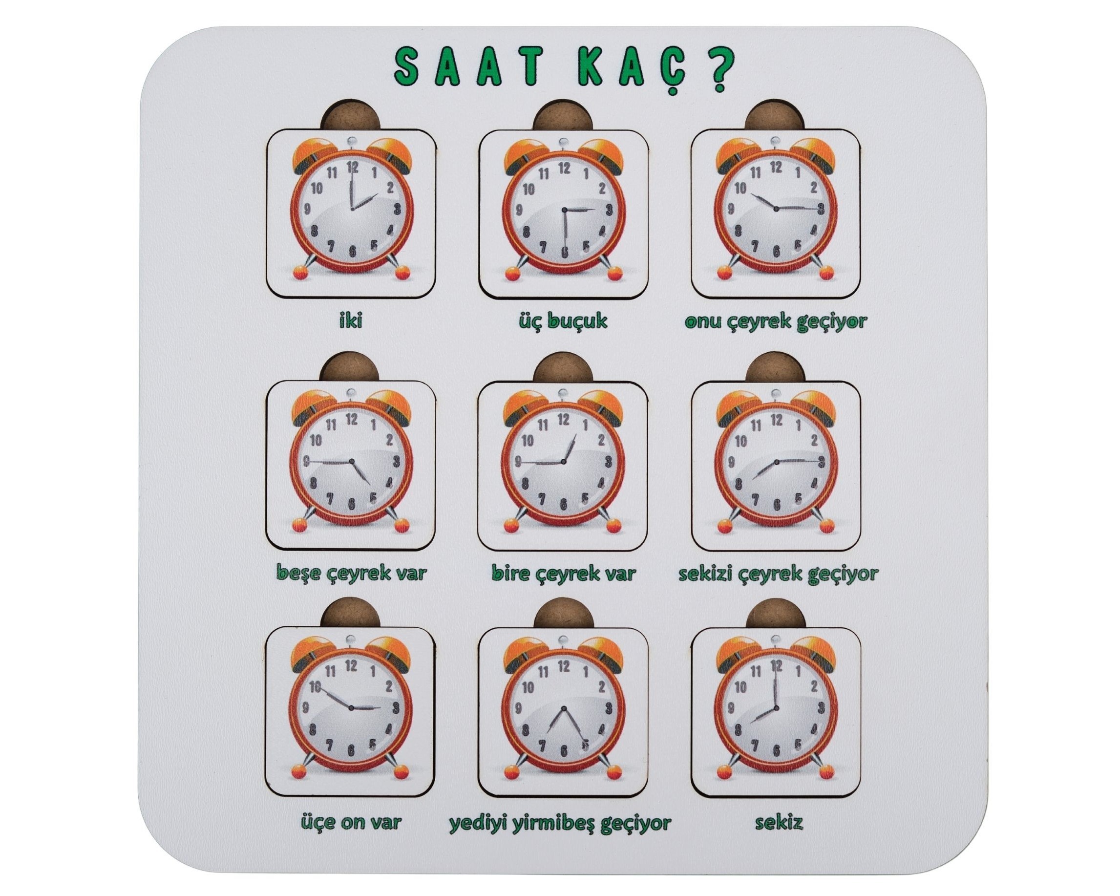 SAAT KAÇ? | SAATLERİ ÖĞRETEN PUZZLE