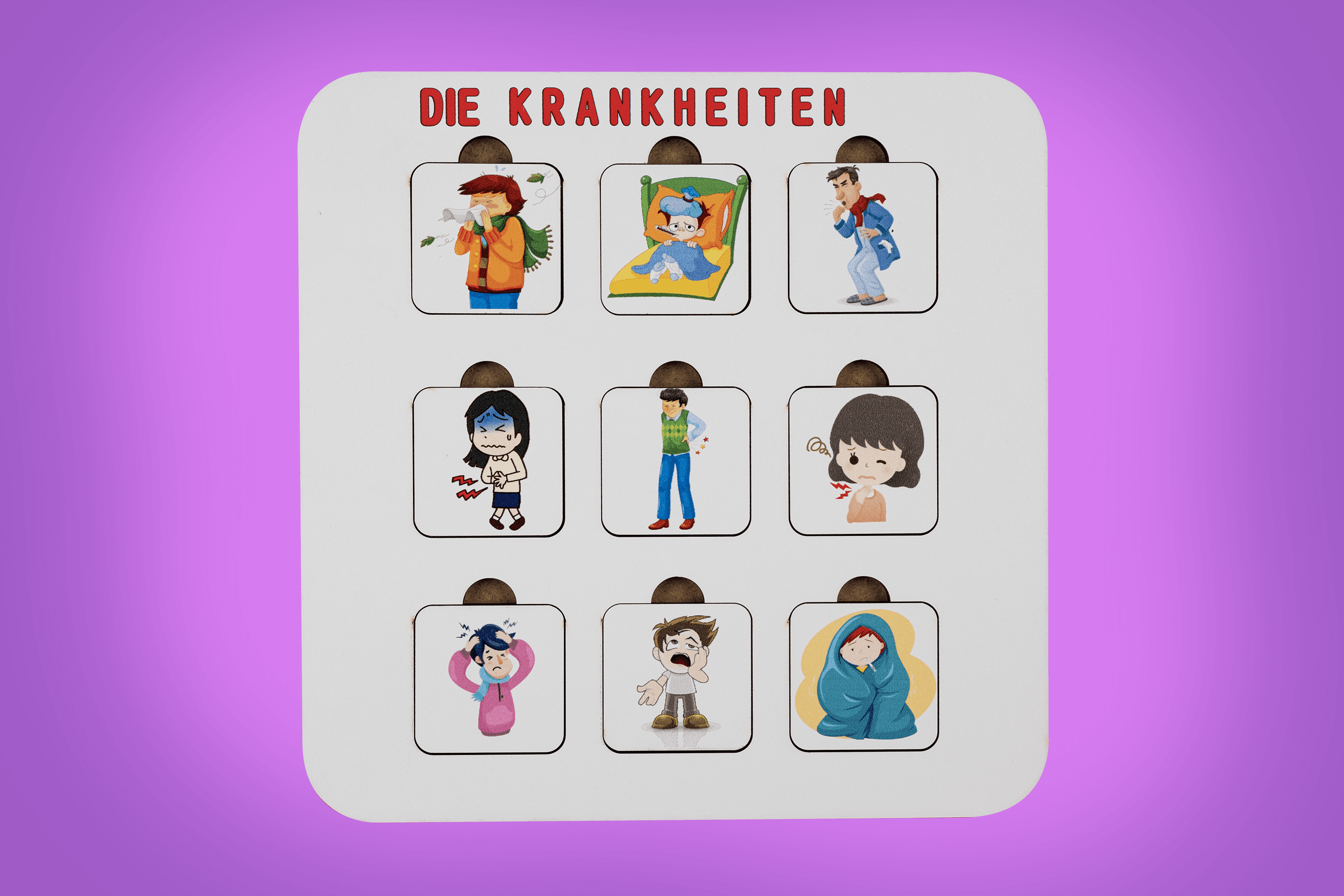 DIE KRANKHEITEN (HASTALIKLAR) | ALMANCA ÖĞRETEN PUZZLE