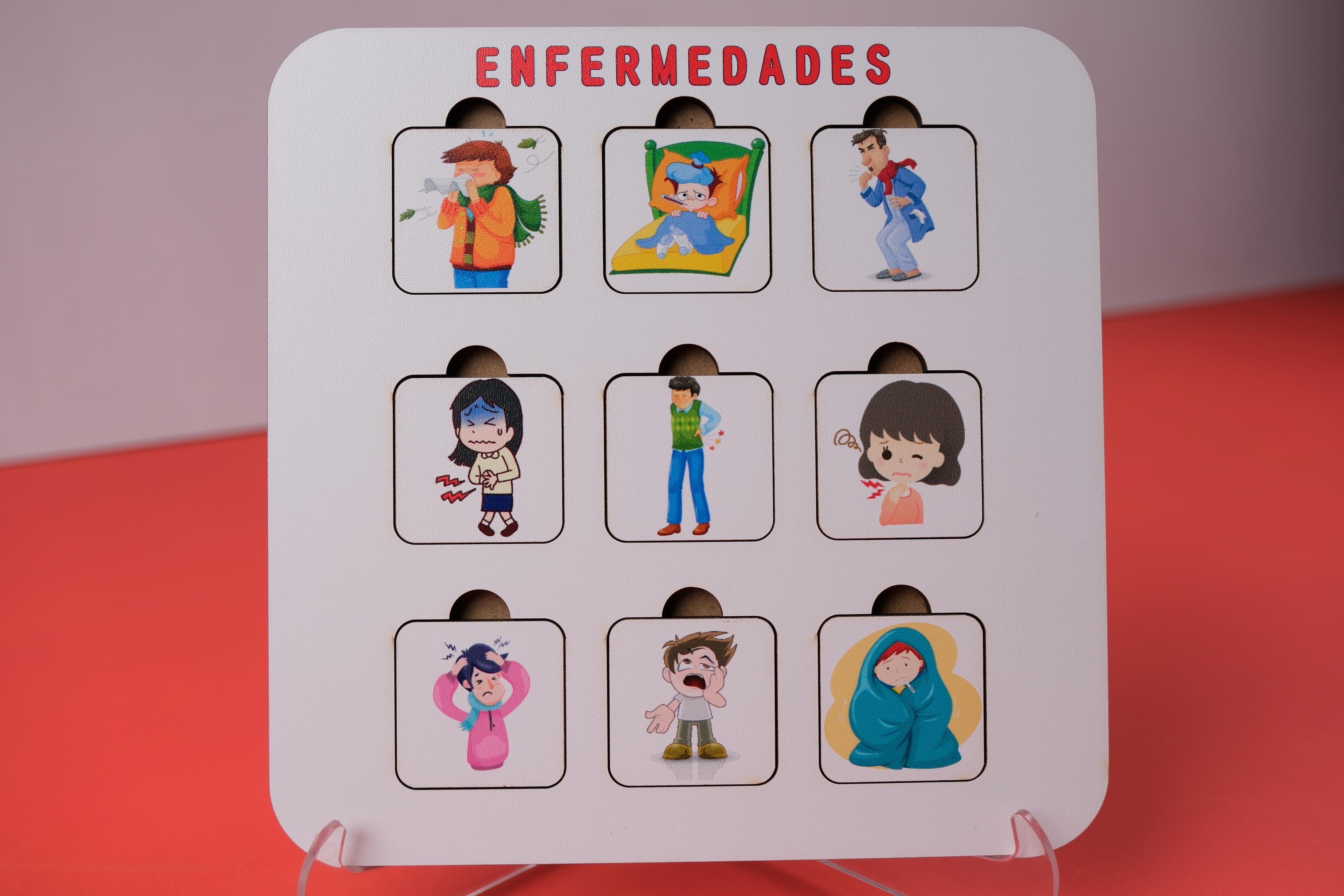 ENFERMEDADES (HASTALIKLAR) | İSPANYOLCA ÖĞRETEN PUZZLE