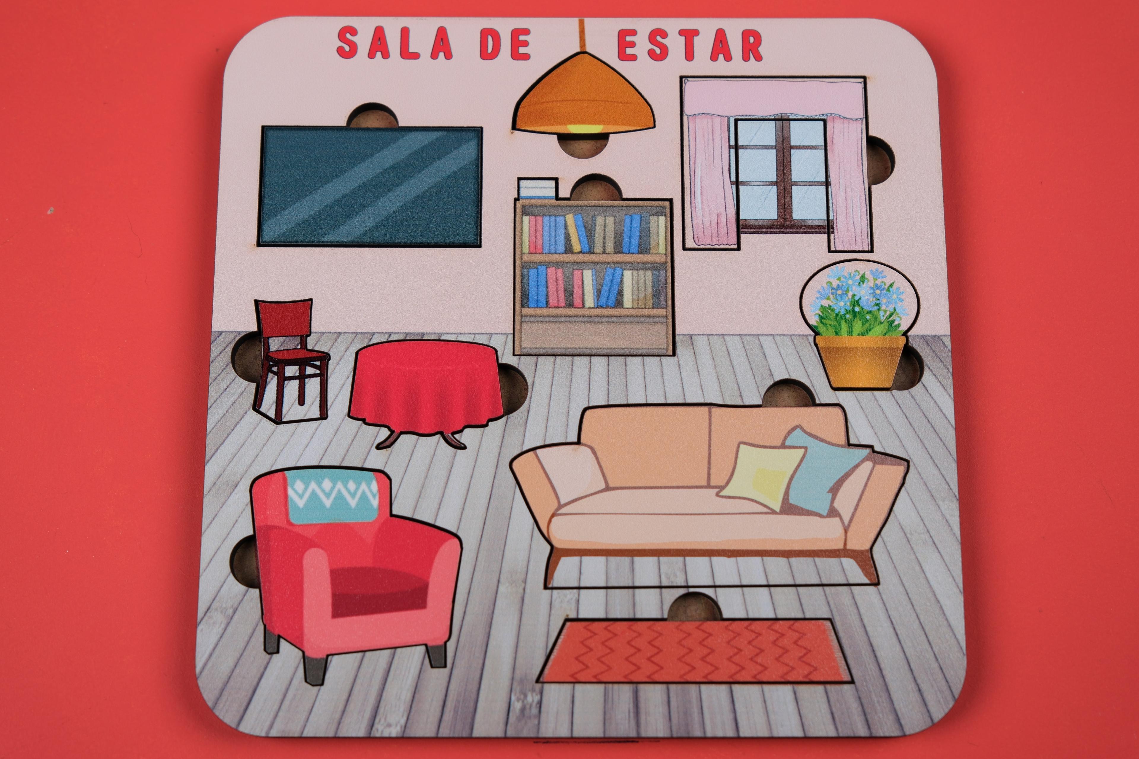 SALA DE ESTAR (OTURMA ODASI) | İSPANYOLCA ÖĞRETEN PUZZLE