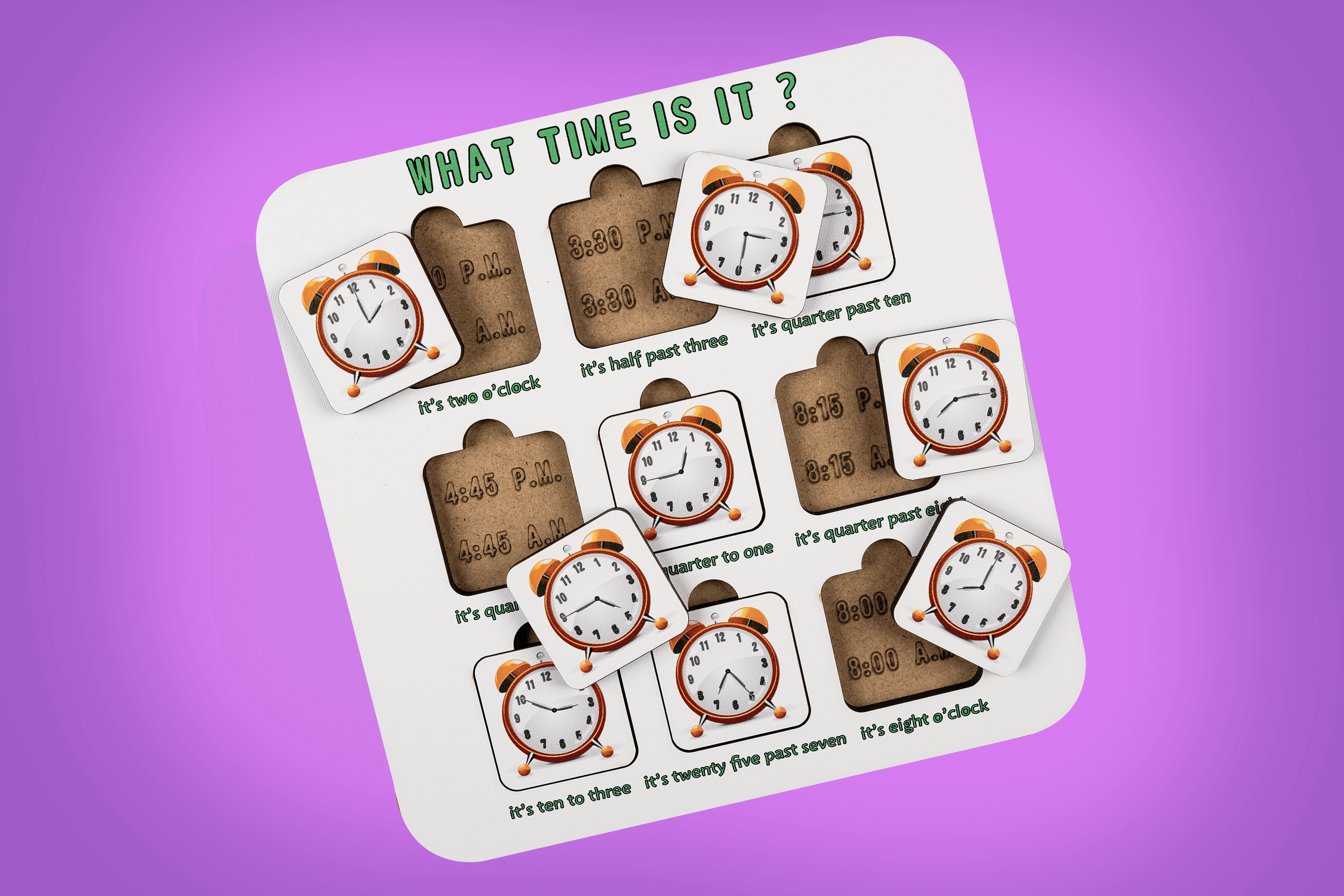 WHAT TIME IS IT ? PUZZLE