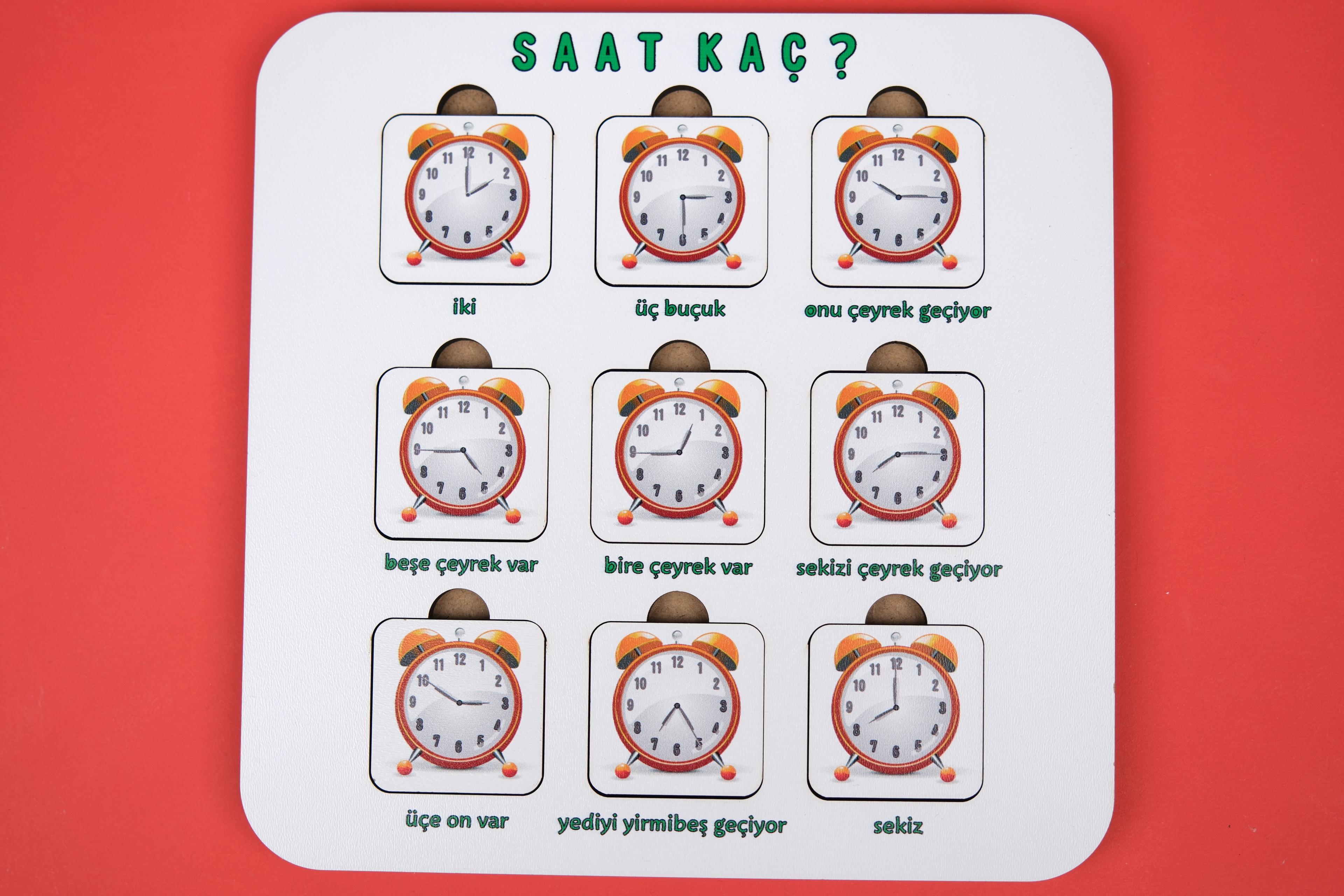 SAAT KAÇ? | SAATLERİ ÖĞRETEN PUZZLE