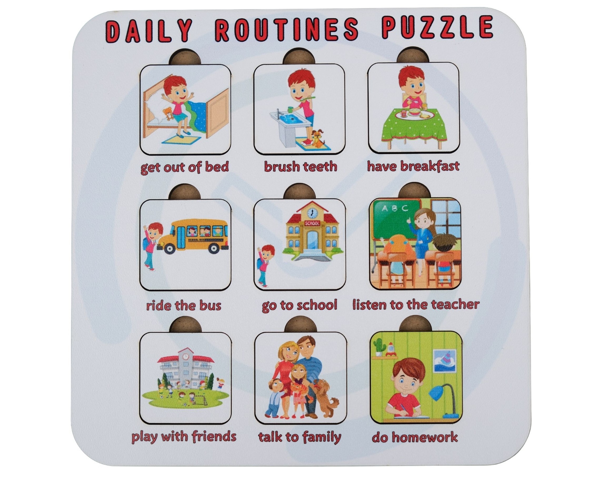 DAILY ROUTINES (GÜNLÜK RUTİNLER) | İNGİLİZCE ÖĞRETEN PUZZLE