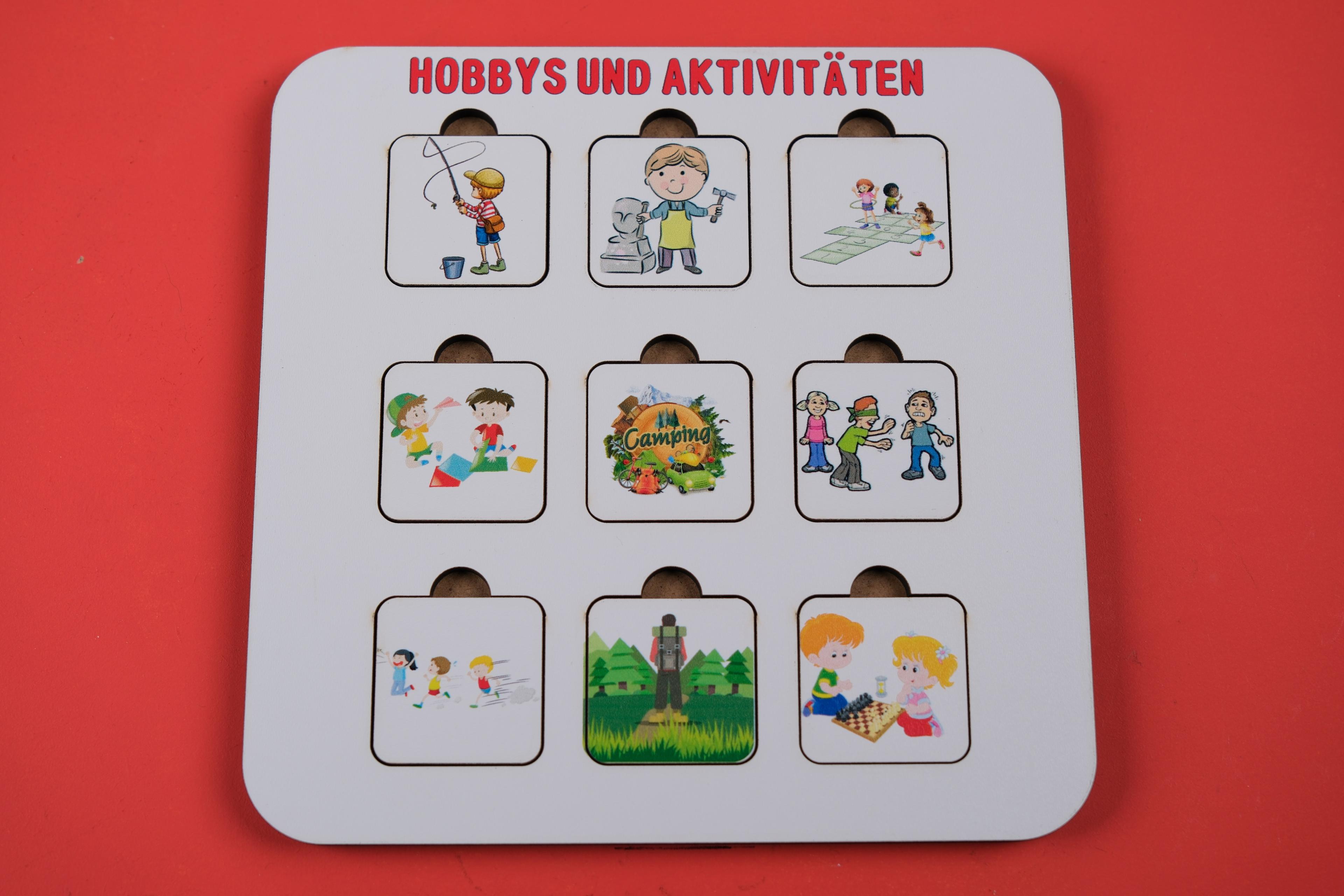 DIE HOBBYS UND DIE AKTIVITÄTEN (HOBİLER VE AKTİVİTELER) | ALMANCA ÖĞRETEN PUZZLE