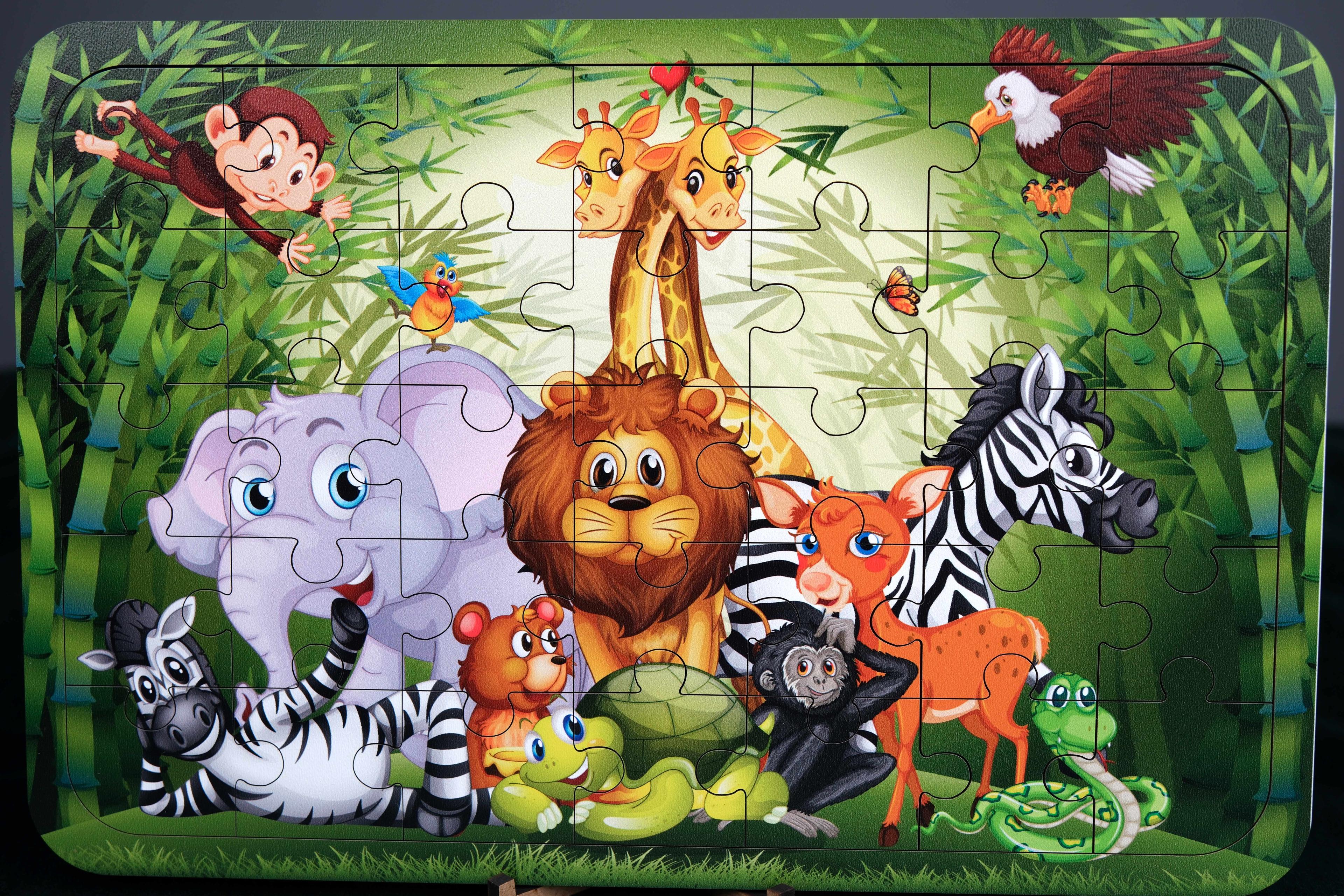 JUNGLE | 35 PARÇA EĞİTİCİ PUZZLE 