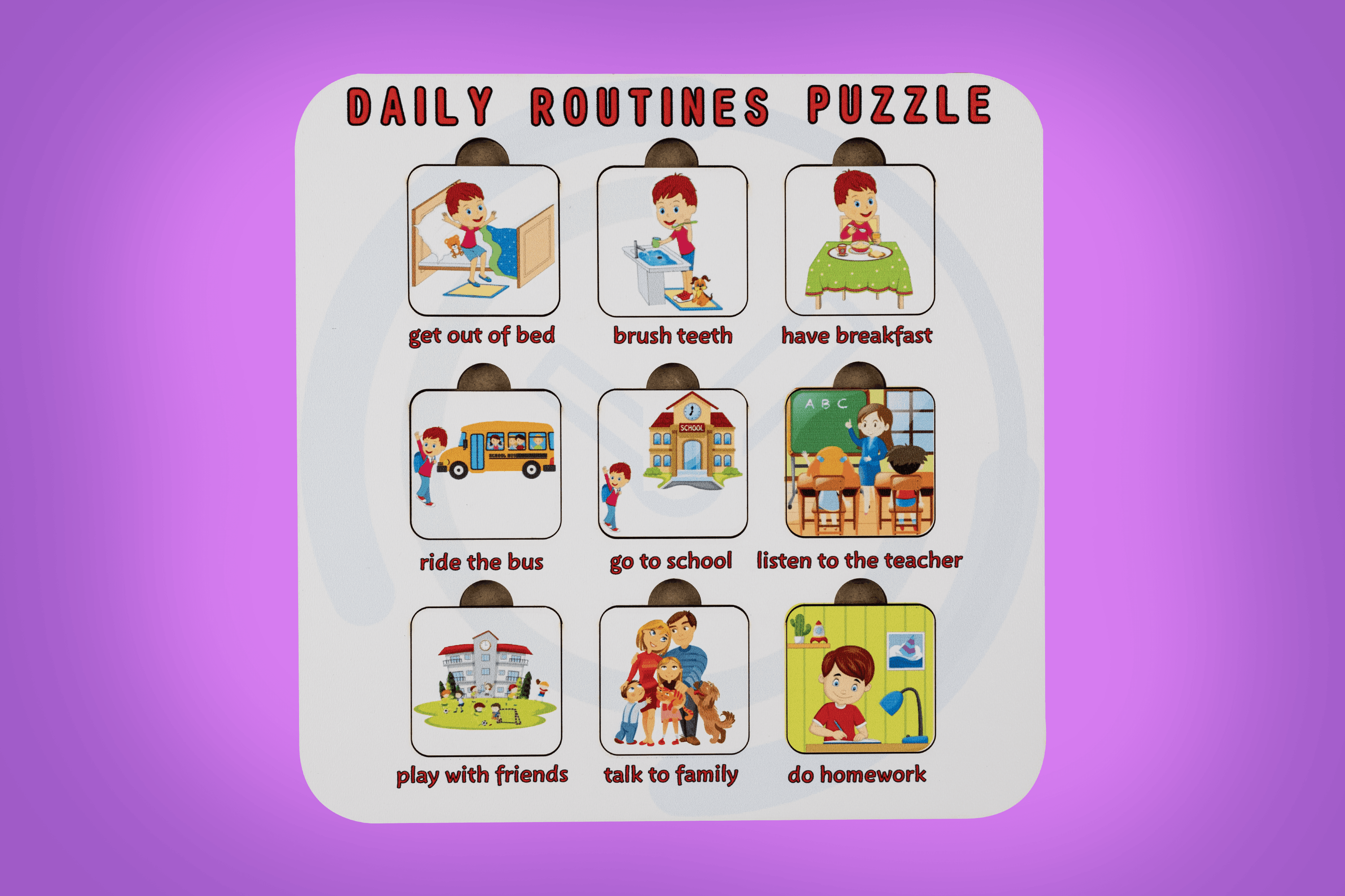 DAILY ROUTINES (GÜNLÜK RUTİNLER) | İNGİLİZCE ÖĞRETEN PUZZLE