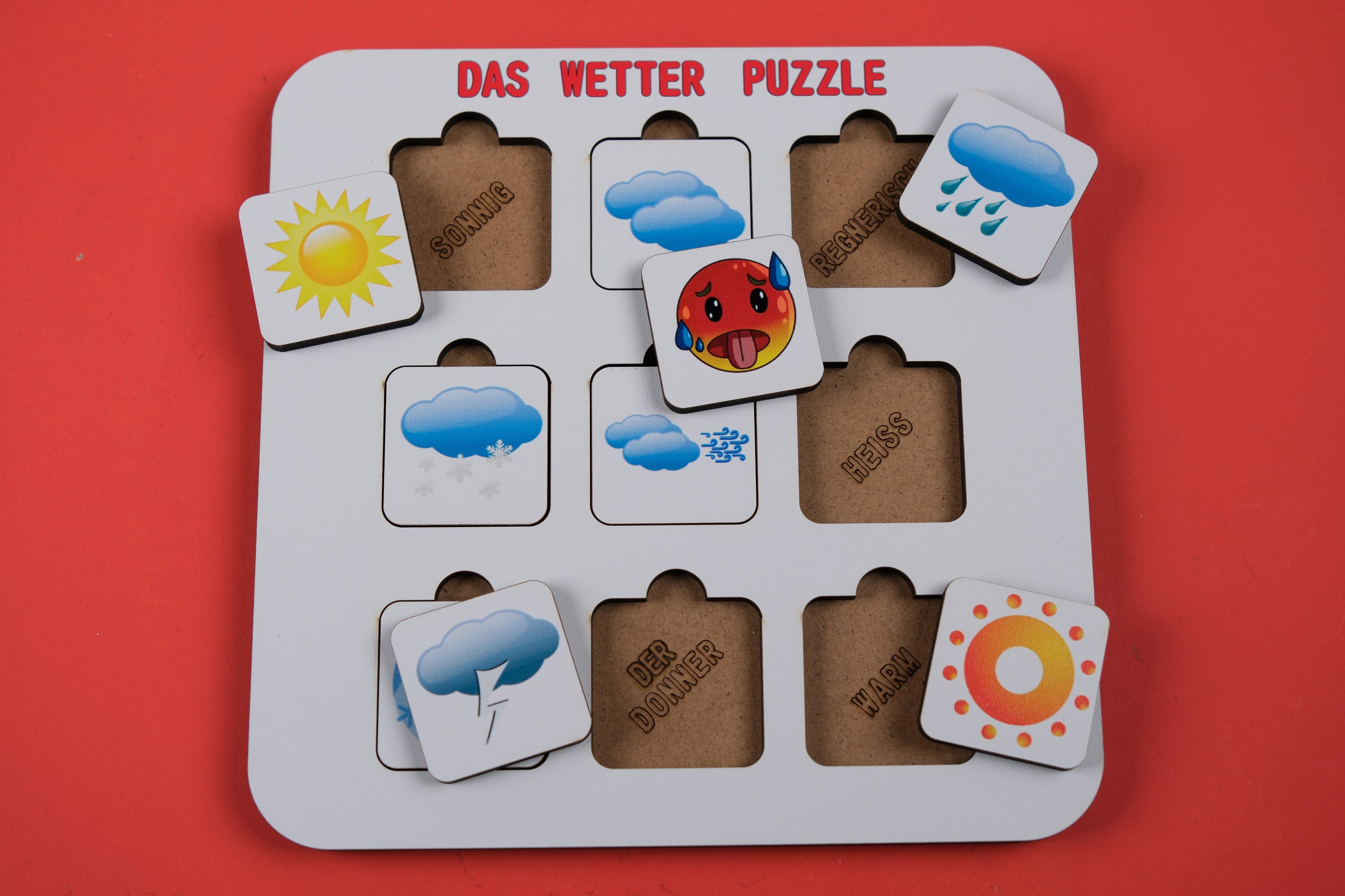 DAS WETTER (HAVA DURUMU) | ALMANCA ÖĞRETEN PUZZLE