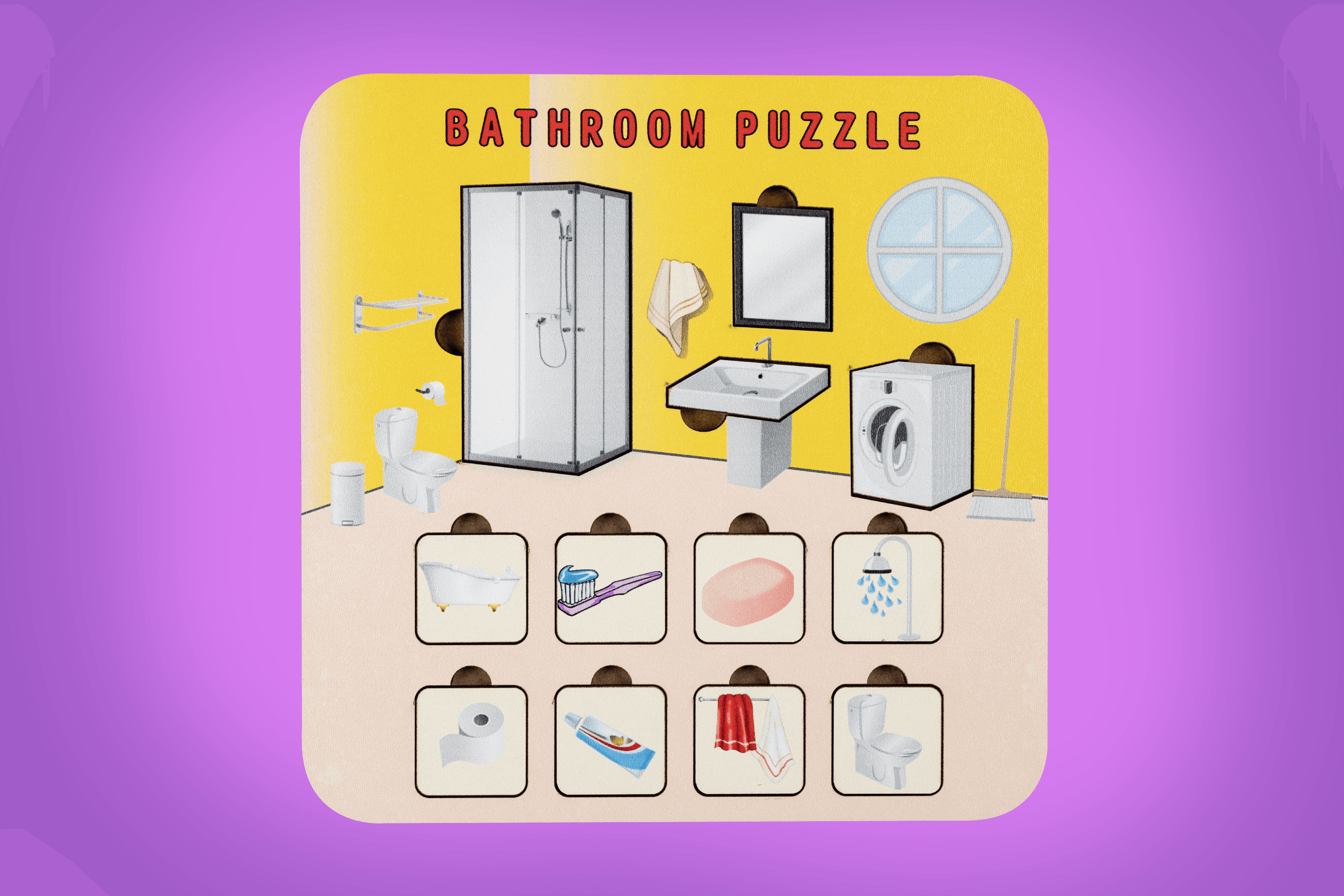 BATHROOM (BANYO) | İNGİLİZCE ÖĞRETEN PUZZLE