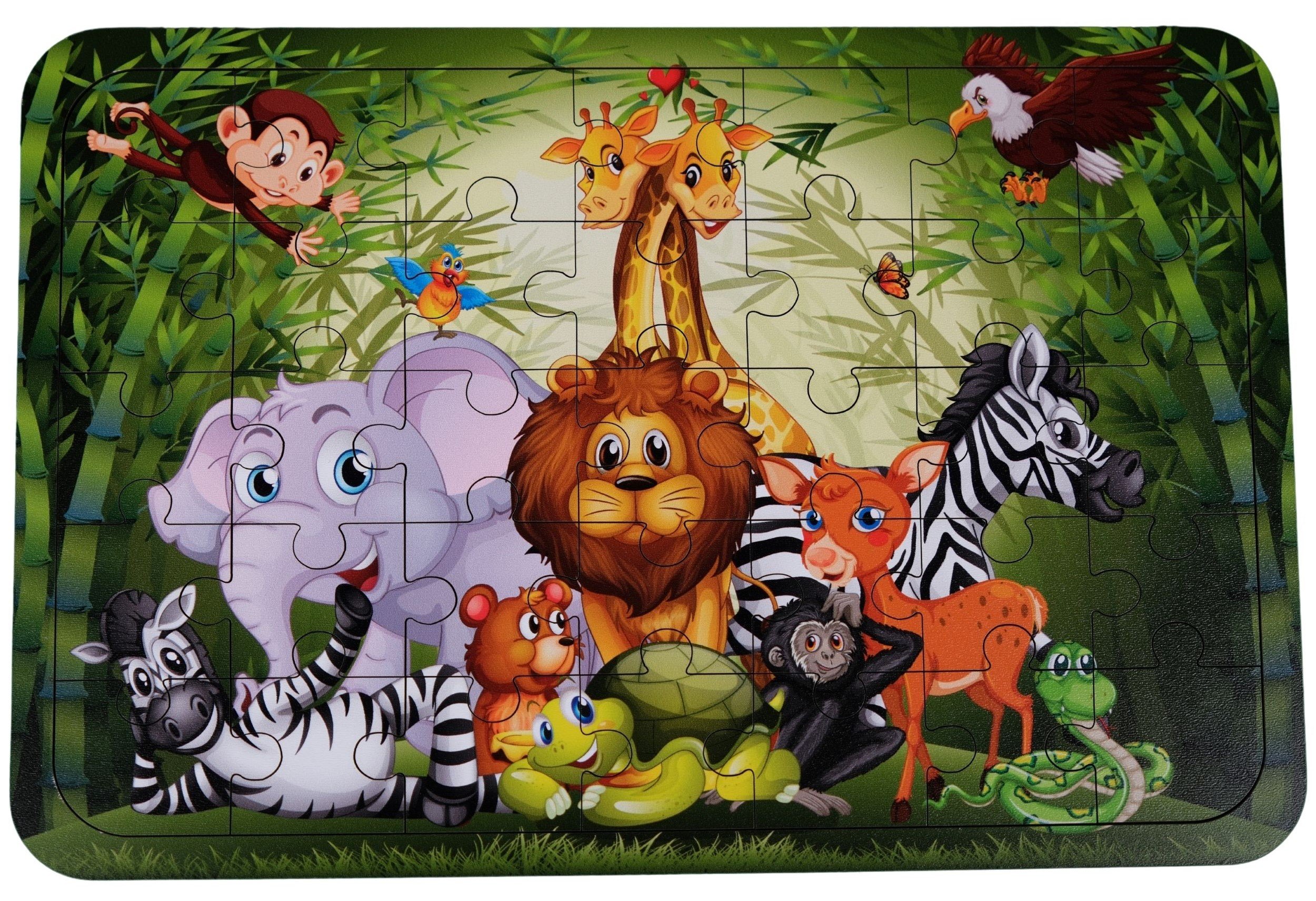 JUNGLE | 35 PARÇA EĞİTİCİ PUZZLE 