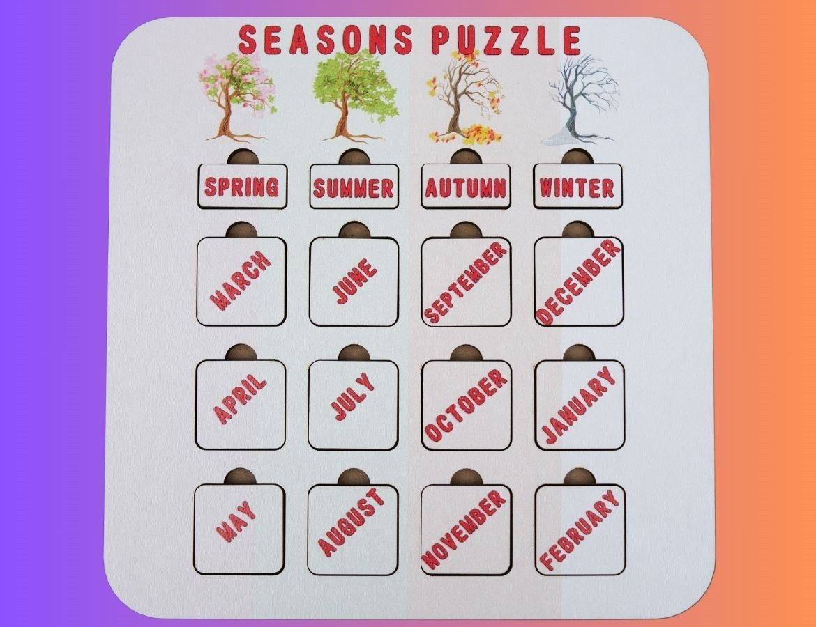 SEASONS (MEVSİMLER) | İNGİLİZCE ÖĞRETEN PUZZLE