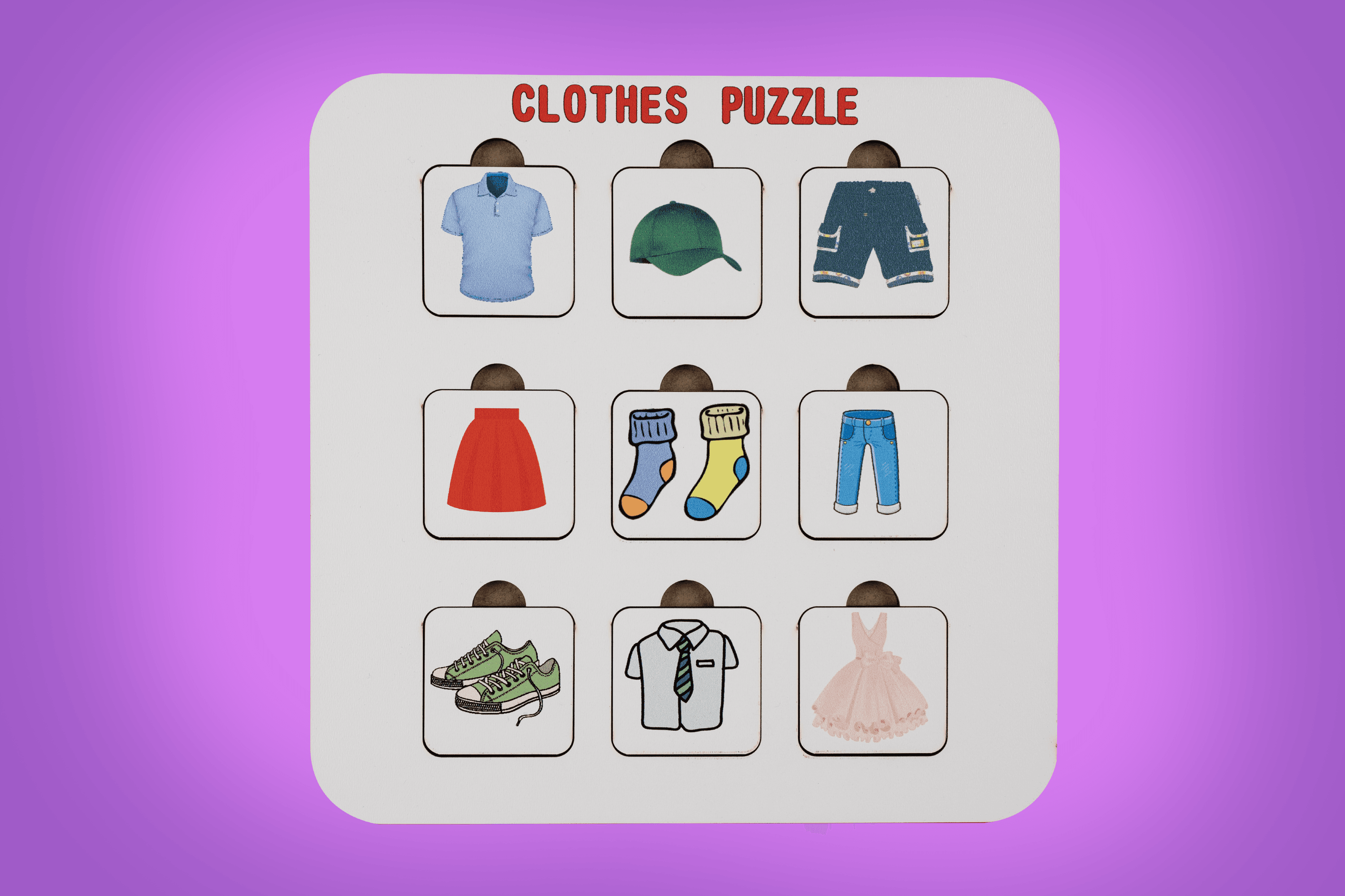 CLOTHES (GİYSİLER) | İNGİLİZCE ÖĞRETEN PUZZLE