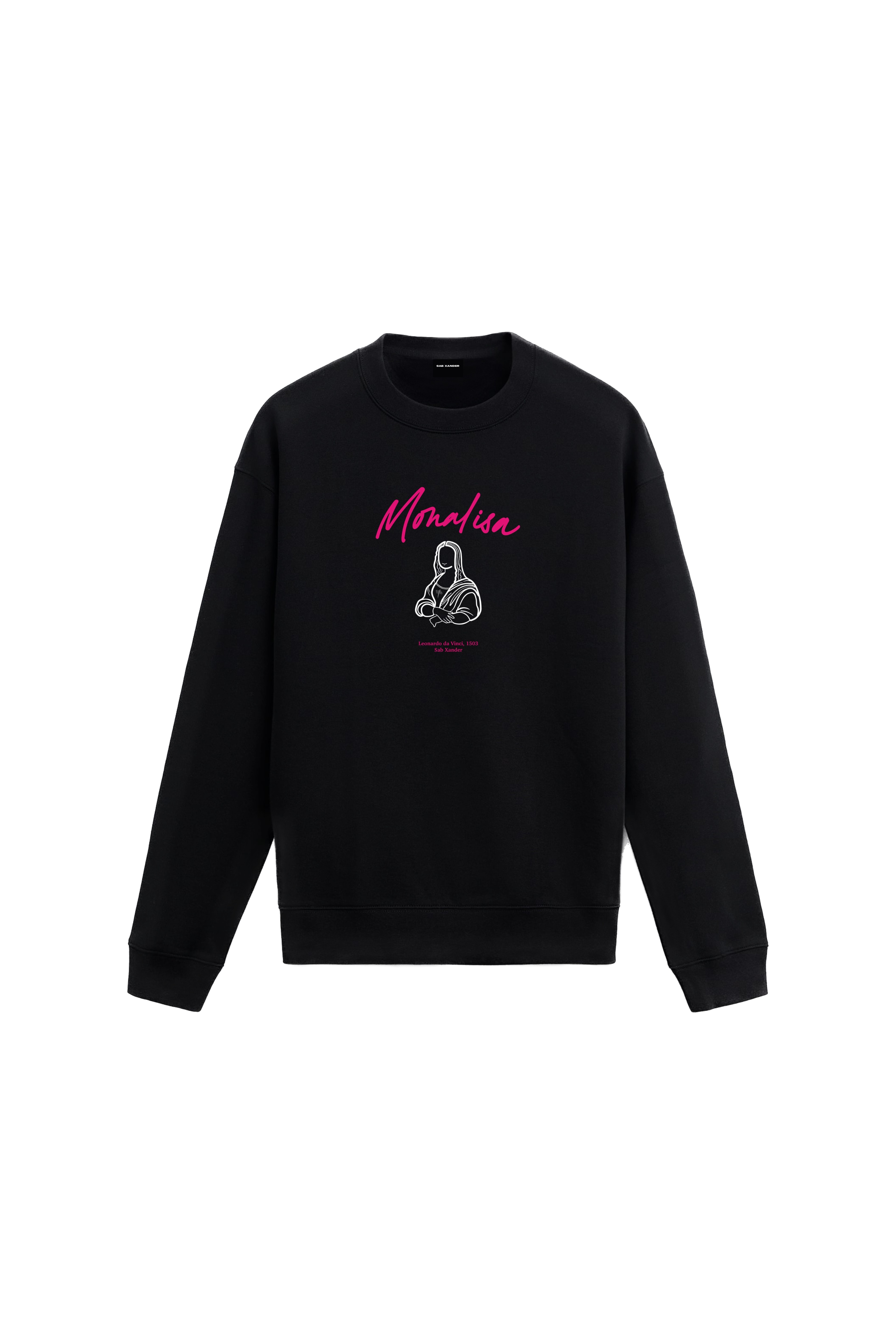 MONALISA BLACK OVERSIZE SWEATSHIRT