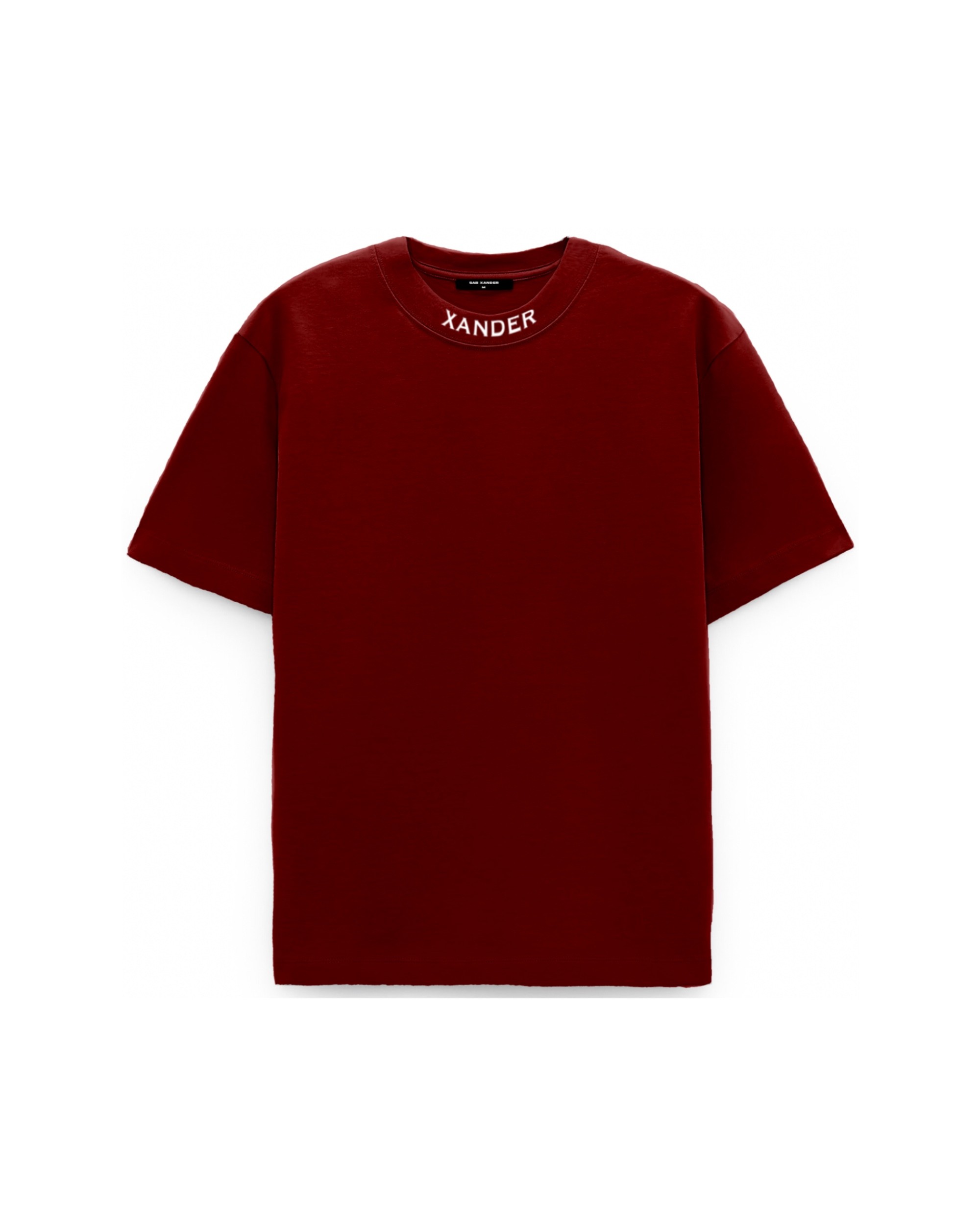 DARK RED XANDER BASIC OVERSIZE T-SHIRT