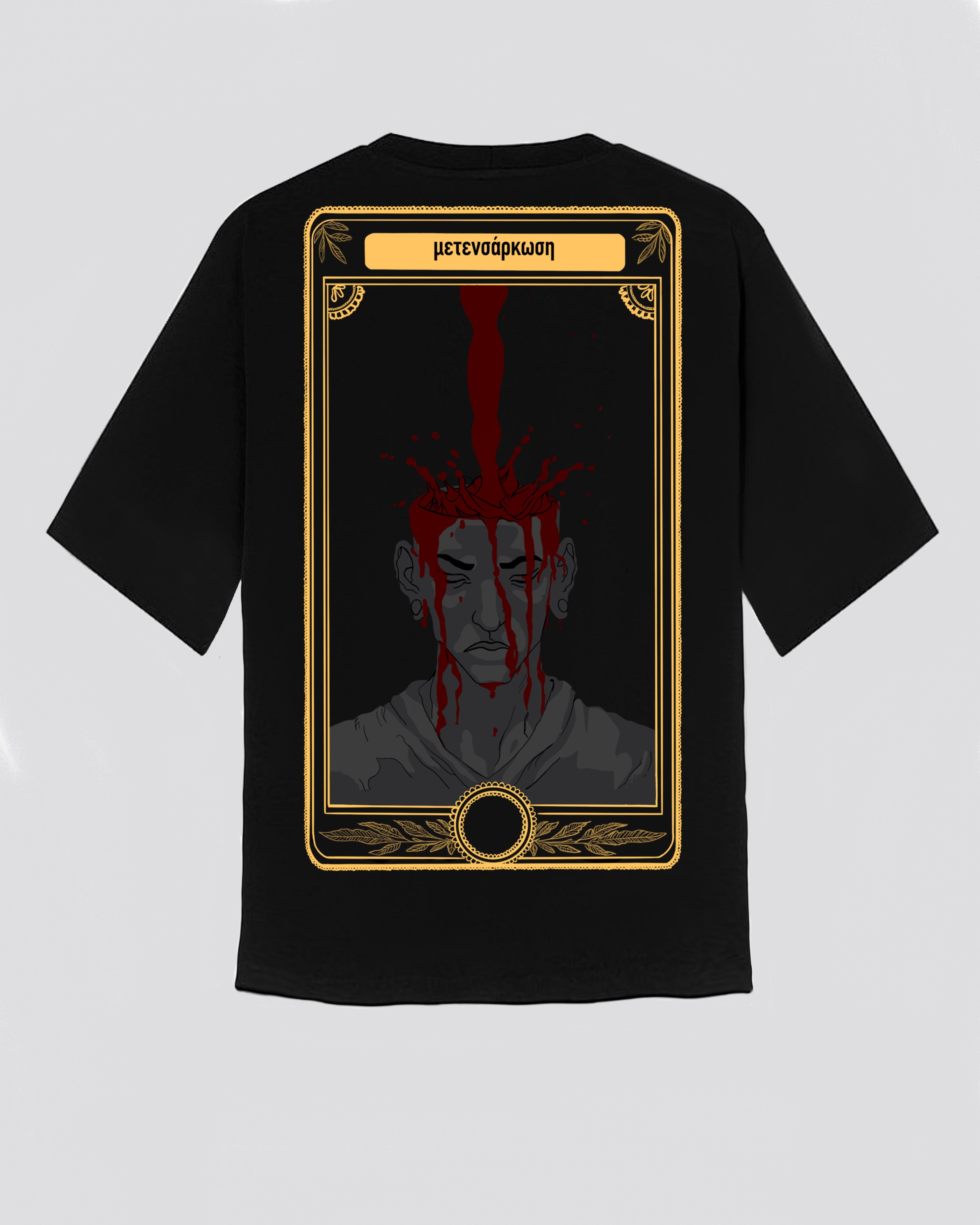 DROP OF RED BLACK OVERSIZE T-SHIRT