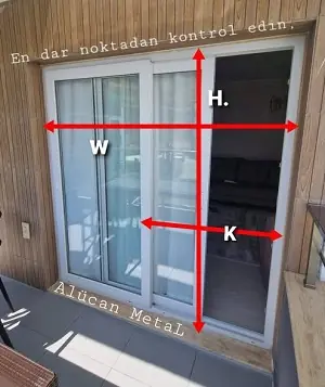 Sürgülü Kapıda Sineklik Ölçüsü Alma