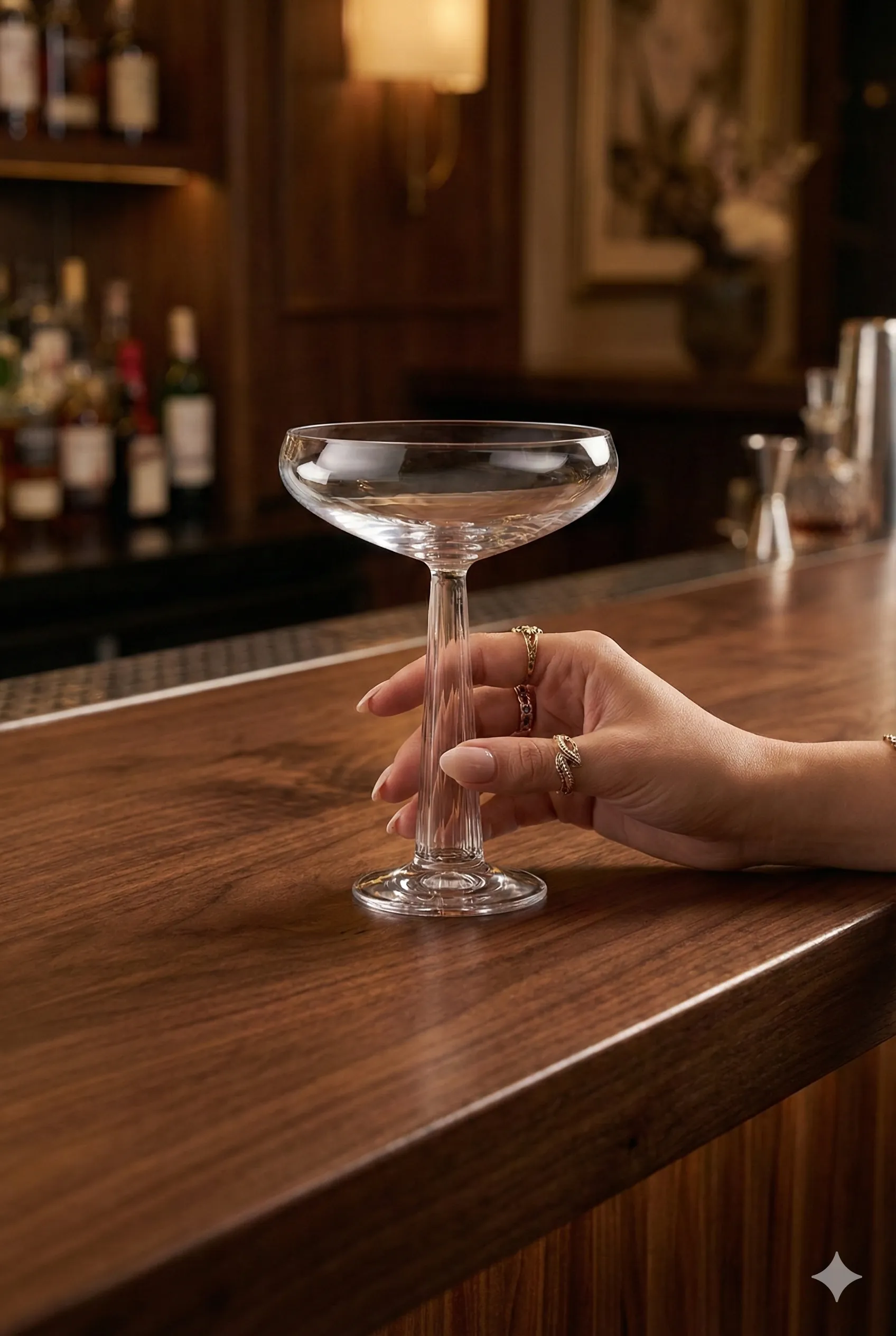 Nude Big Top 2'li Kristal Kokteyl ve Şampanya Kadehi Seti 235 cc - Özel Tasarım Coupe Kadeh (67306)