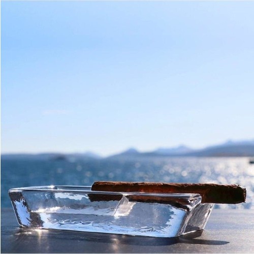 Pasabahce 25020 NudeGlass Crystal Handmade Cigar Ashtray
