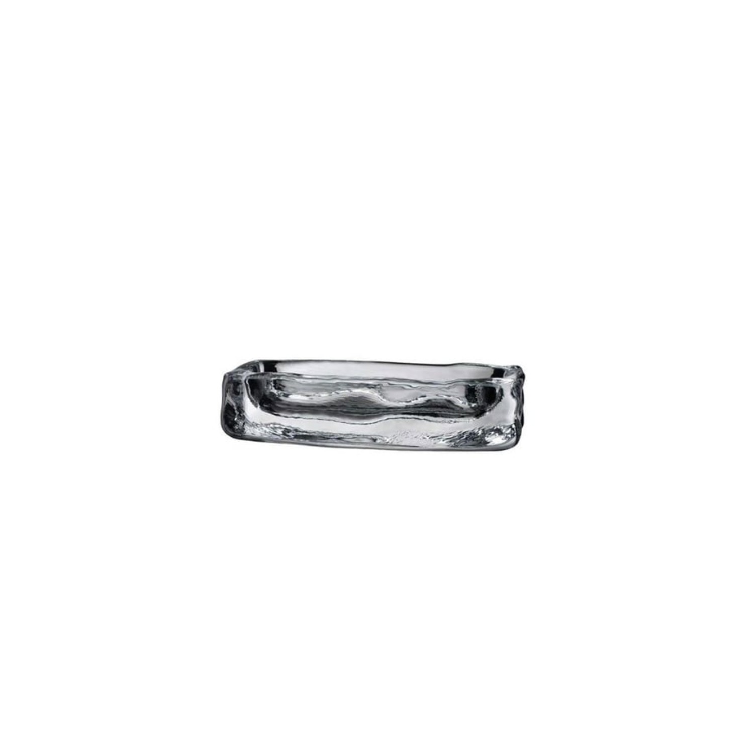 Nude 25368 Ice Cube Dondurma Servis Tabağı – Kristal, 18 cm, El İmalatı