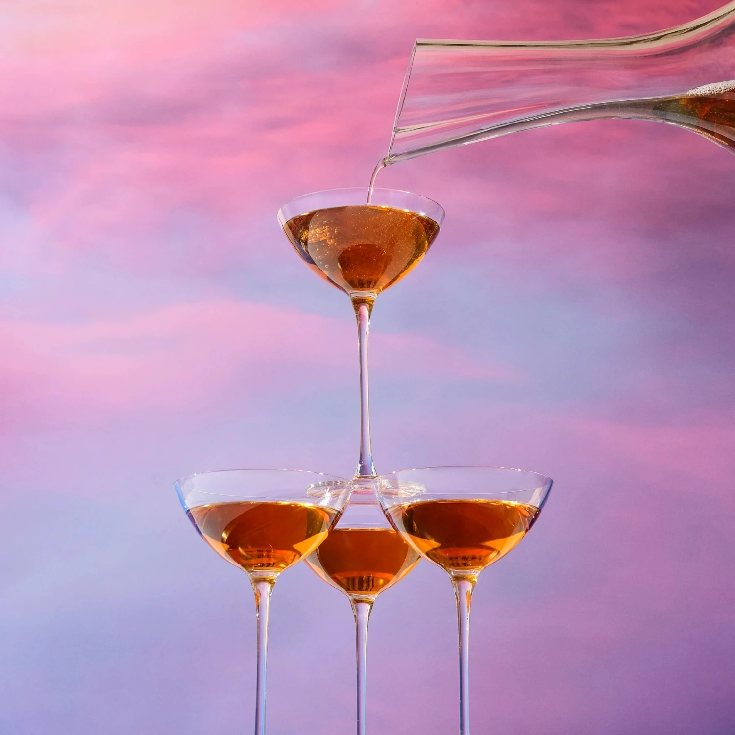 Nude Savage 2'li Kristal Cam Ayaklı Kokteyl ve Martini Kadehi Seti 170 cc - 67286