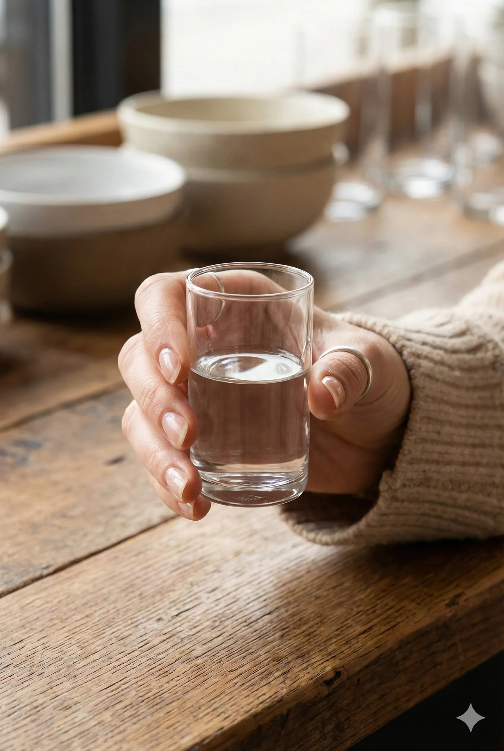 Nude Finesse 4'lü Kristal Shot ve Kahve Yanı Su Bardağı Seti 60 cc - 64008