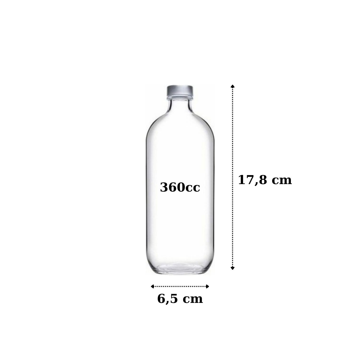 Paşabahçe 80401 İconic Şişe 360cc - 6 Adet