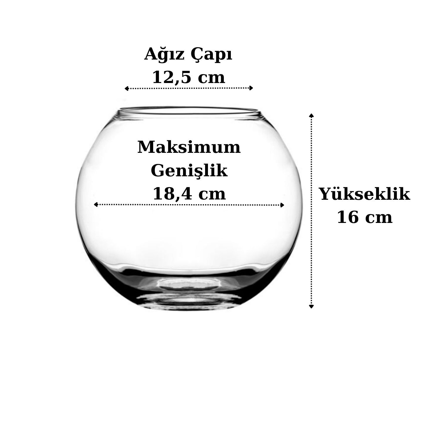 Paşabahçe 45068 Botanica Cam Fanus - Vazo