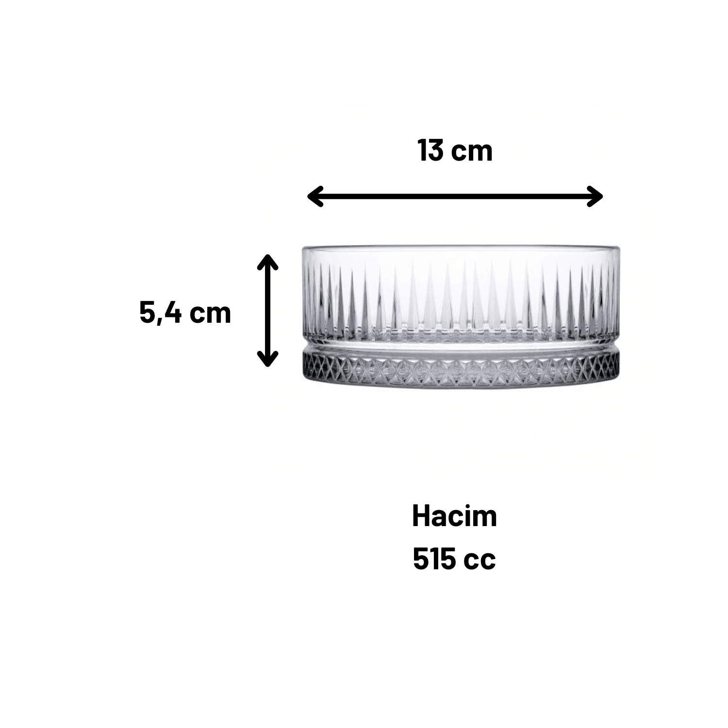 Paşabahçe 530042 Elysia Serisi Çerezlik 515cc - 4 Adet