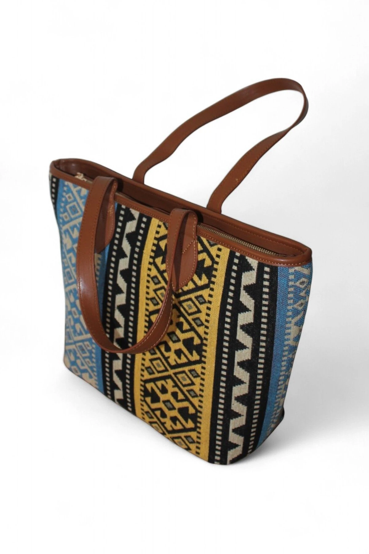 Otantik Desen Kadın Omuz Çantası Bergama Model BergamaÇantaM3