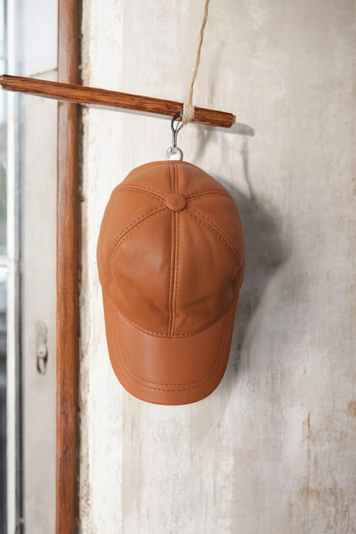 Spor Şapka Hakiki Deri Kahverengi Renkli Erkek Ve Kadın Kullanımlı Hkkdrşpkkahverengi9