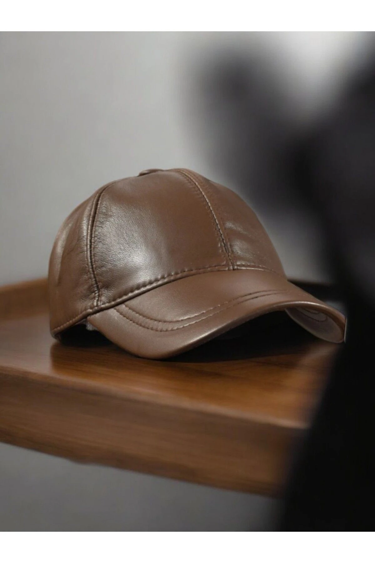 Spor Şapka Hakiki Deri Kahverengi Renkli Erkek Ve Kadın Kullanımlı Hkkdrşpkkahverengi9