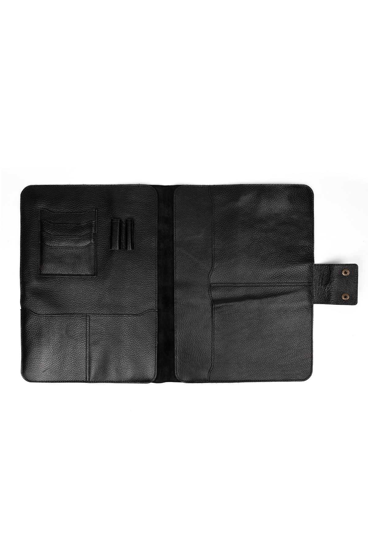 M2 13-14 Inç Macbook Pro-air Hakiki Deri Crazy Deri Organizer Evrak Çantası Tablet Kılıfı