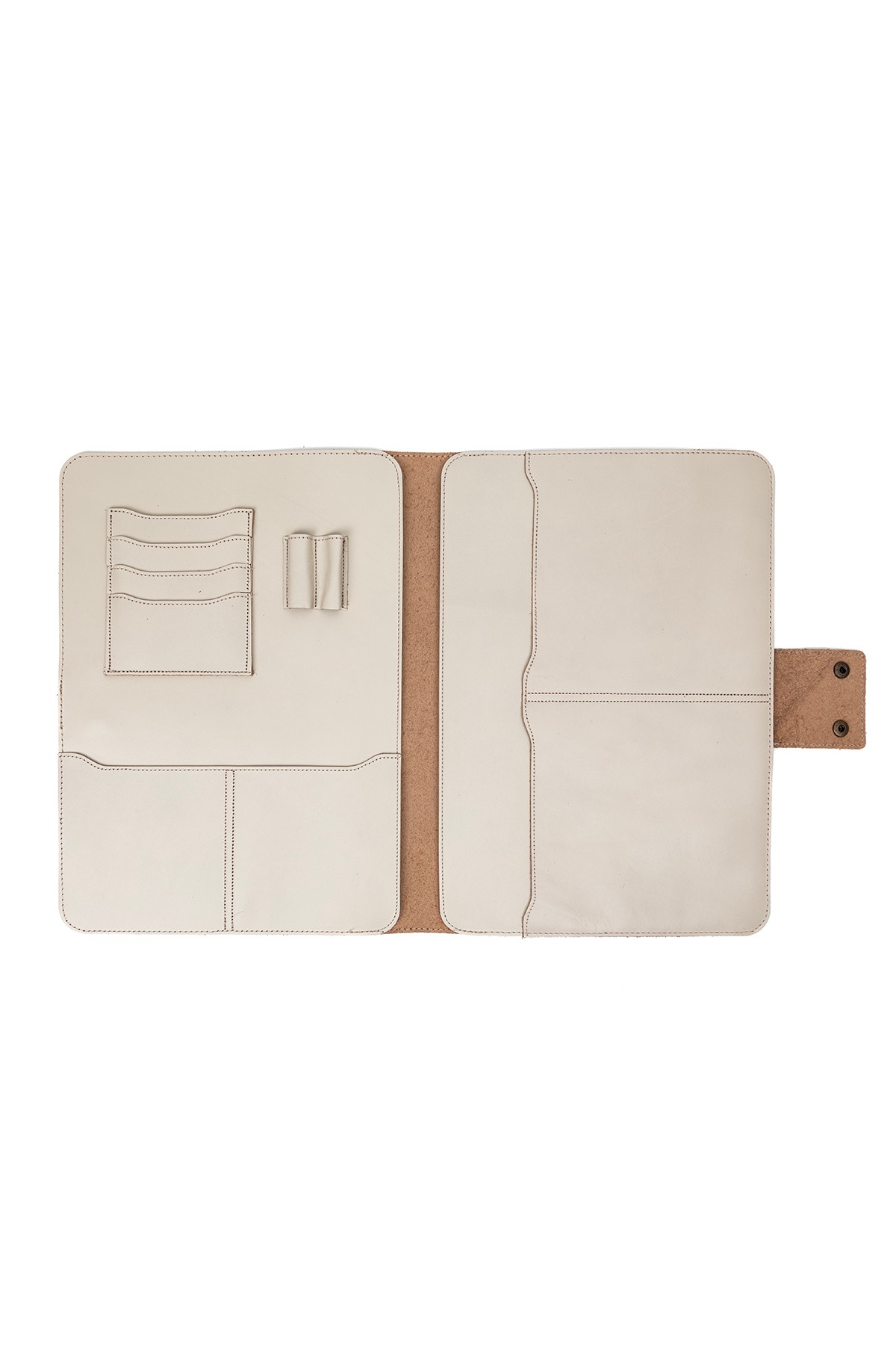 13-14 Inç Macbook Pro-air Vegan Deri Organizer Evrak Çantası Tablet Kılıfı 