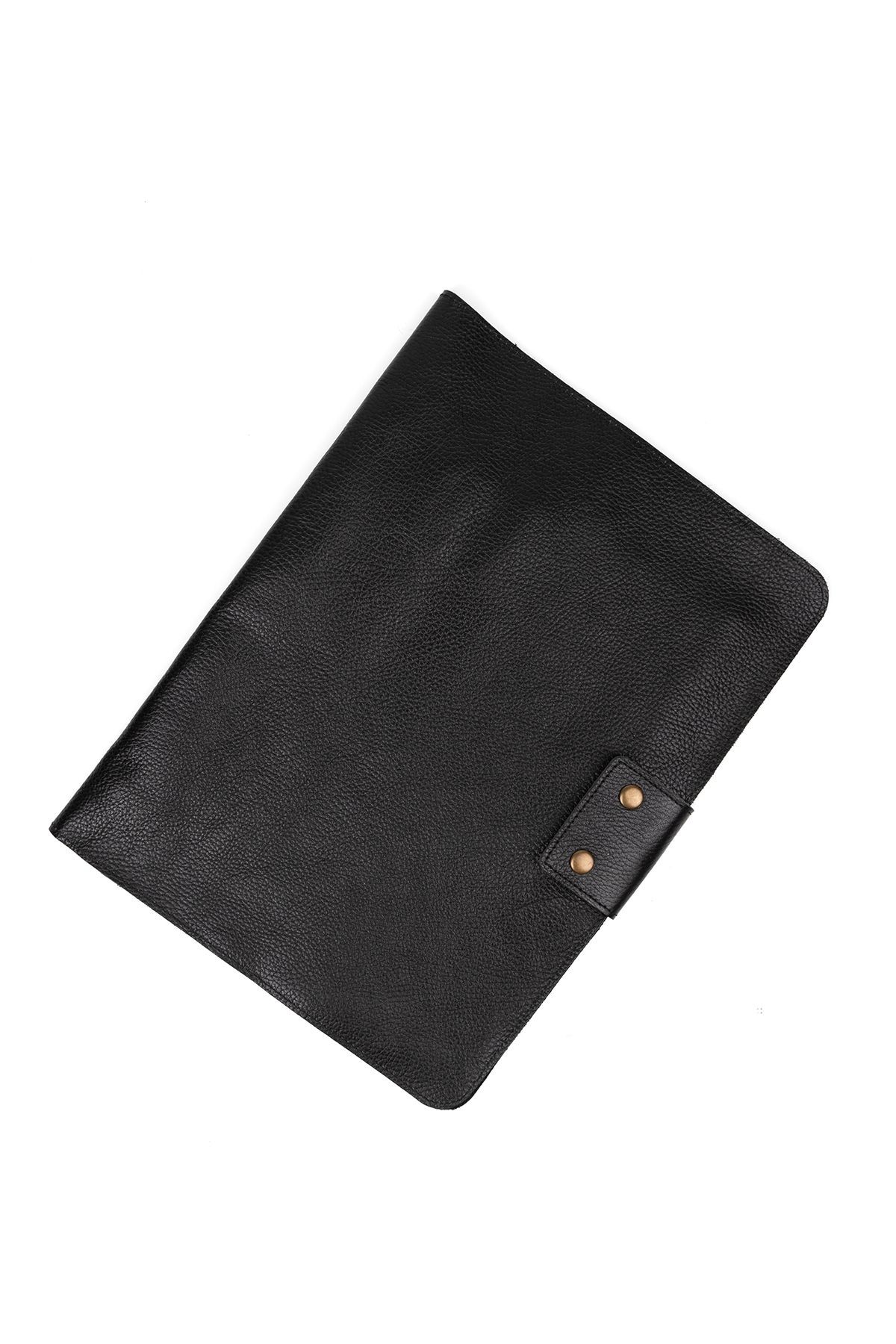 M2 13-14 Inç Macbook Pro-air Hakiki Deri Crazy Deri Organizer Evrak Çantası Tablet Kılıfı