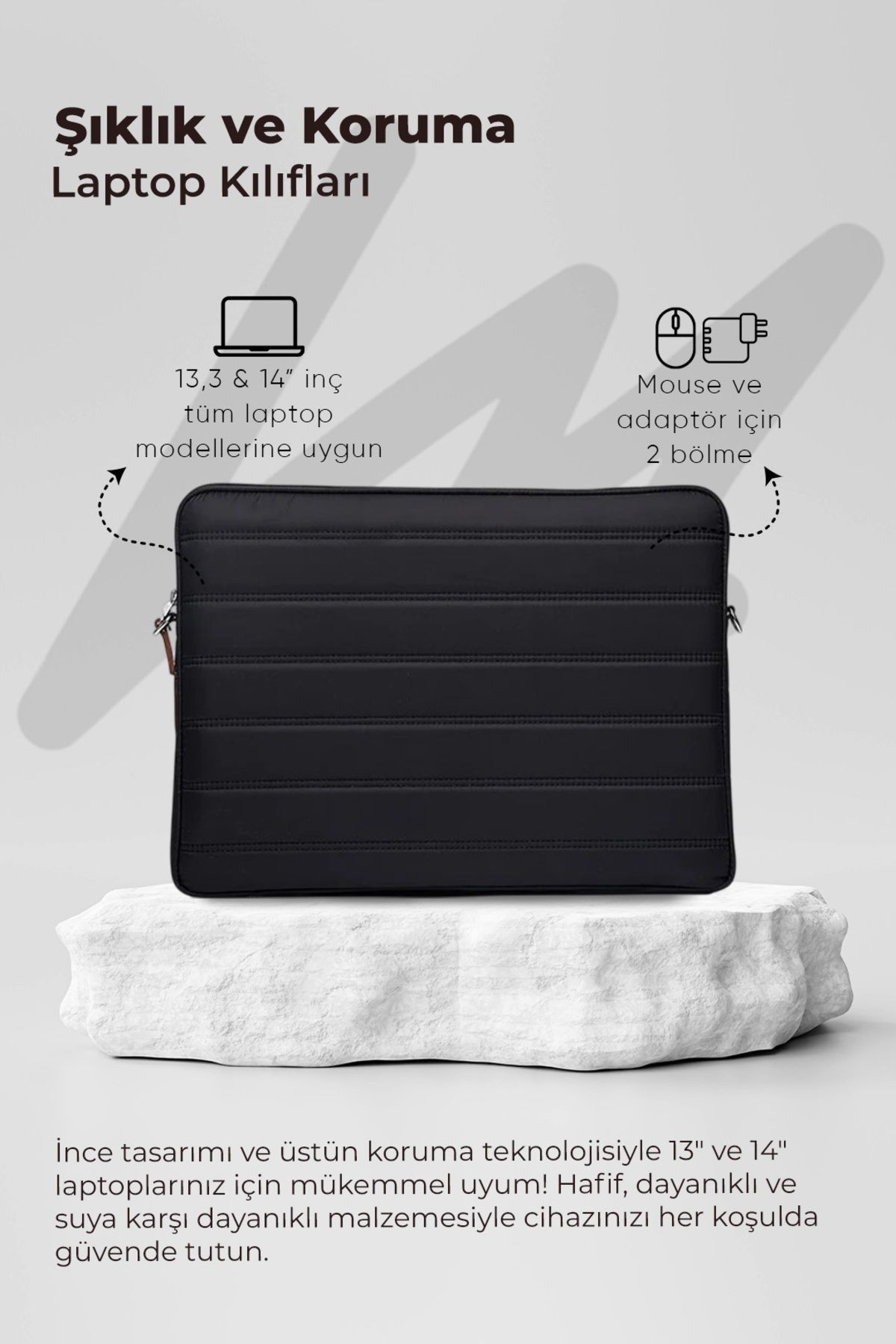 Macbook Air Pro 13" & 14" Inç Su Geçirmez Laptop Kılıfı 