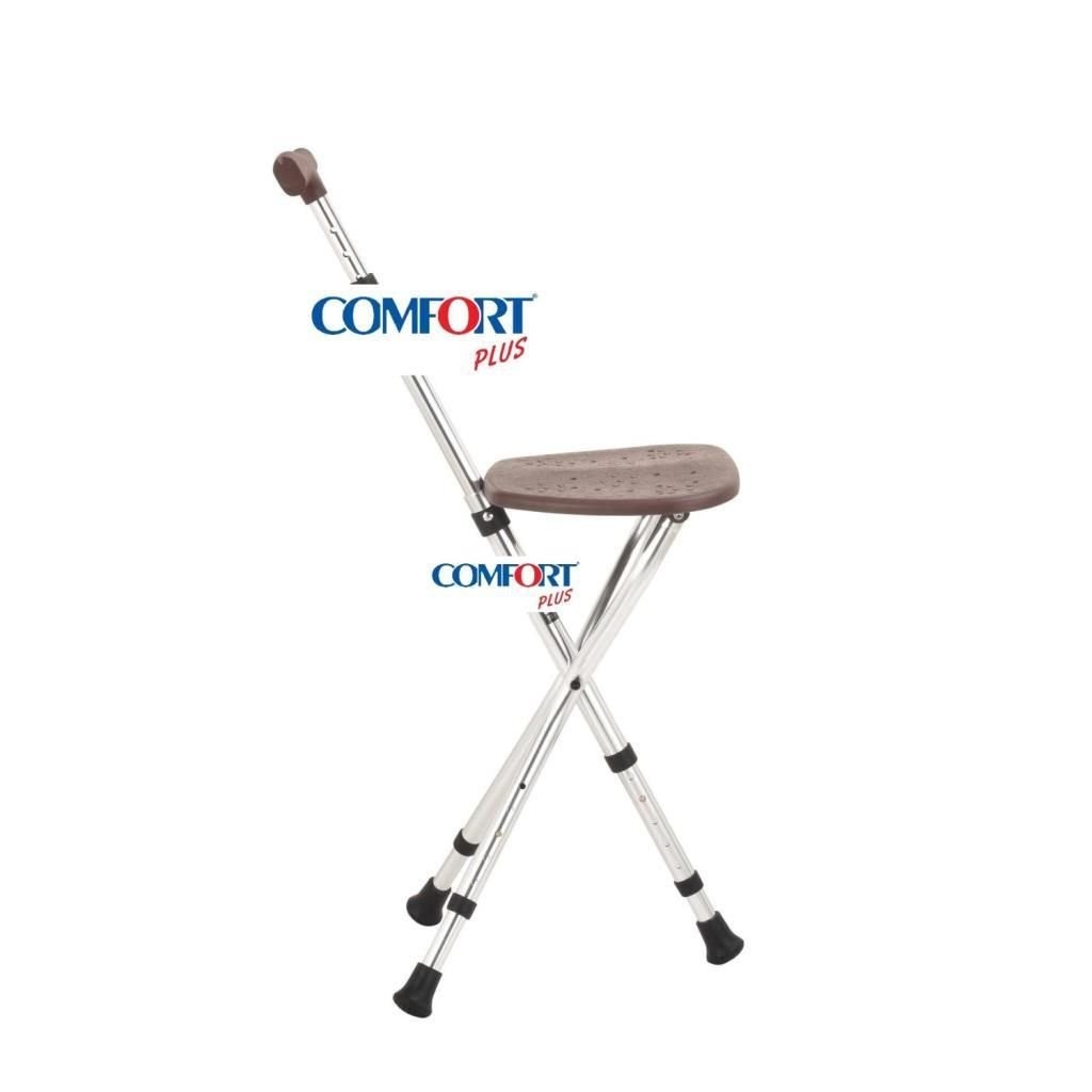 Comfort Plus DM-74 Oturaklı Baston (Yüksekliği Ayarlanır)