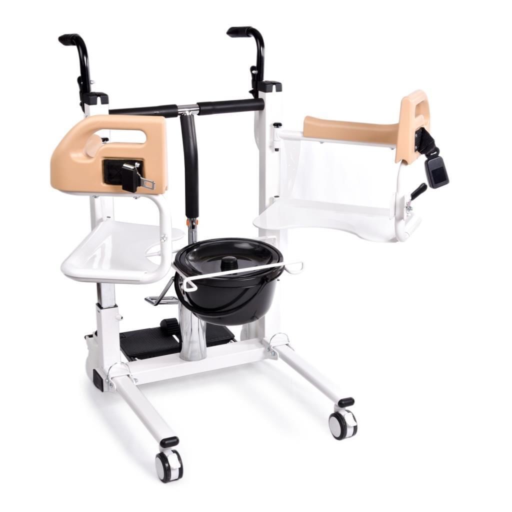 Comfort Plus DM-160 Tuvaletli Tekerlekli Sandalye (MANUEL) Ayak Pedallı hasta taşıma lifti