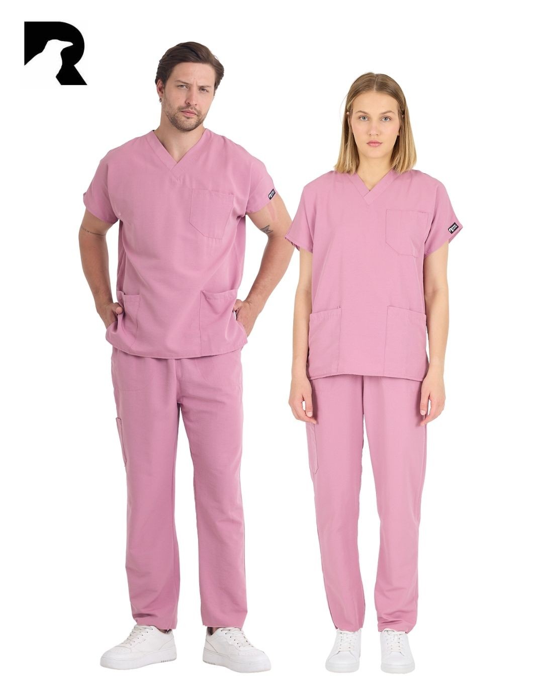 Terry Cotton Unisex Medikal Hemşire Ve Doktor Üniforması Scrubs Cerrahi Giyim Takım